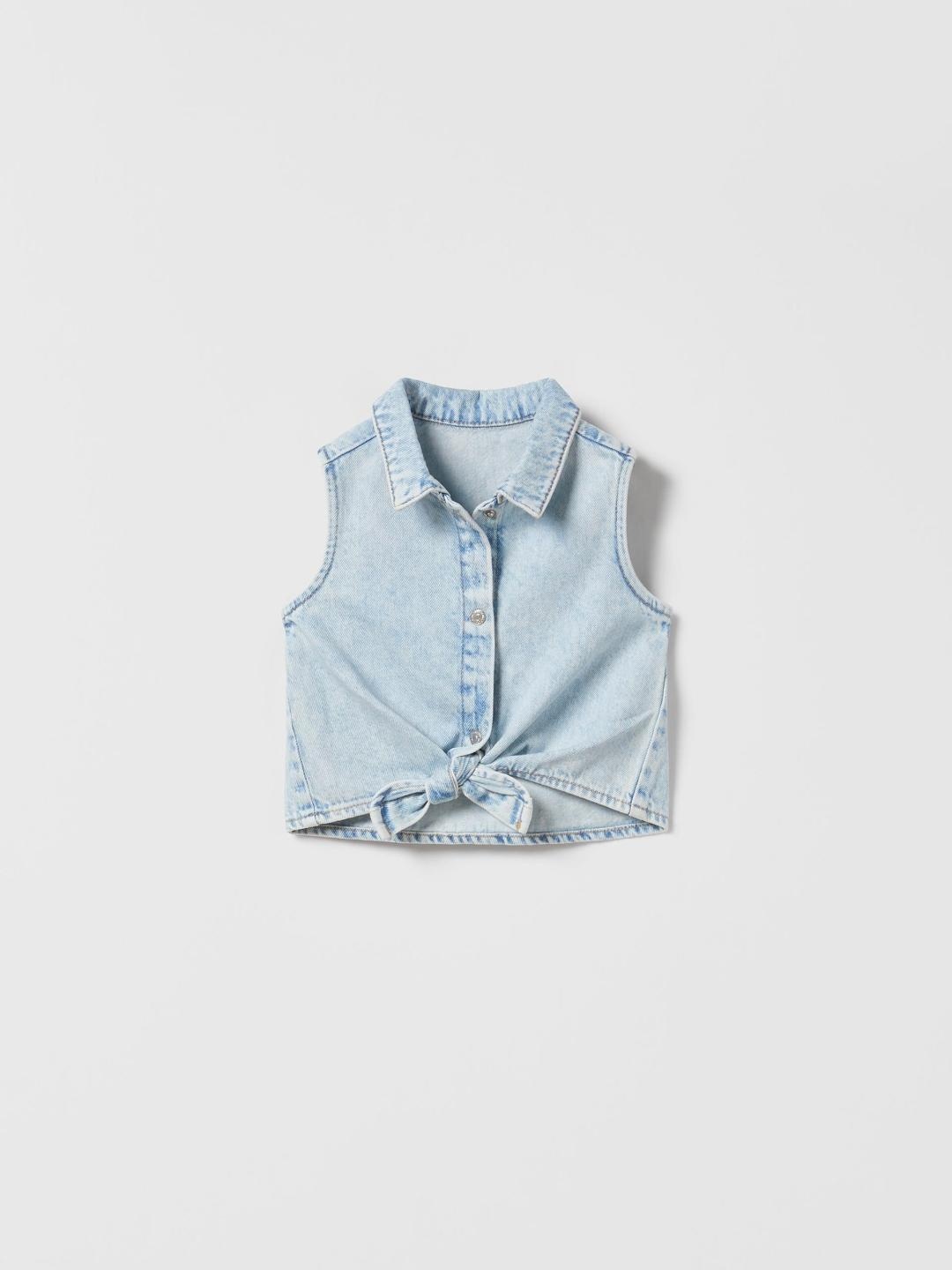 

ZARA Unisex Blue Shirts