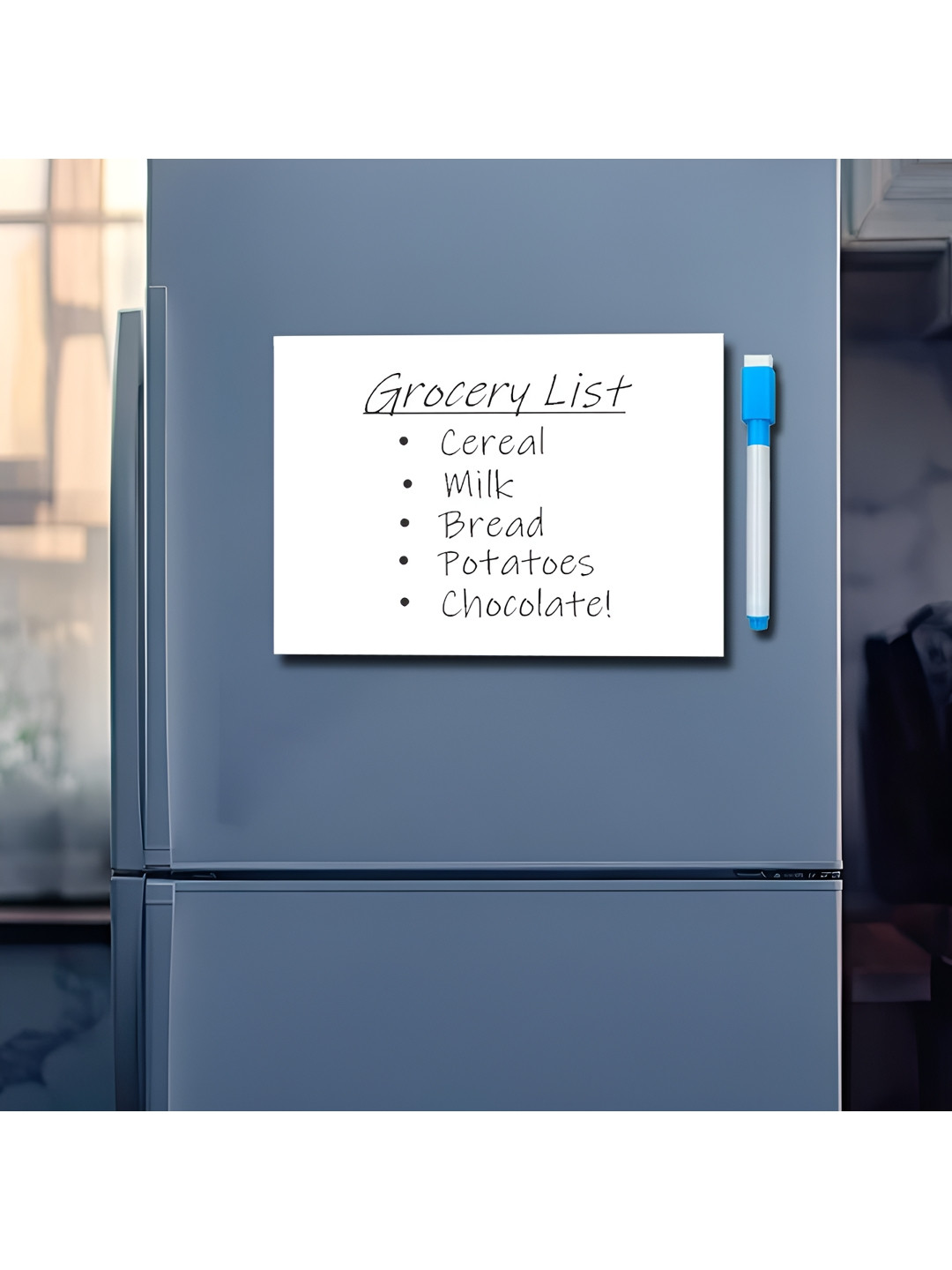 

CVANU White Printed Decorative Fridge Magnet