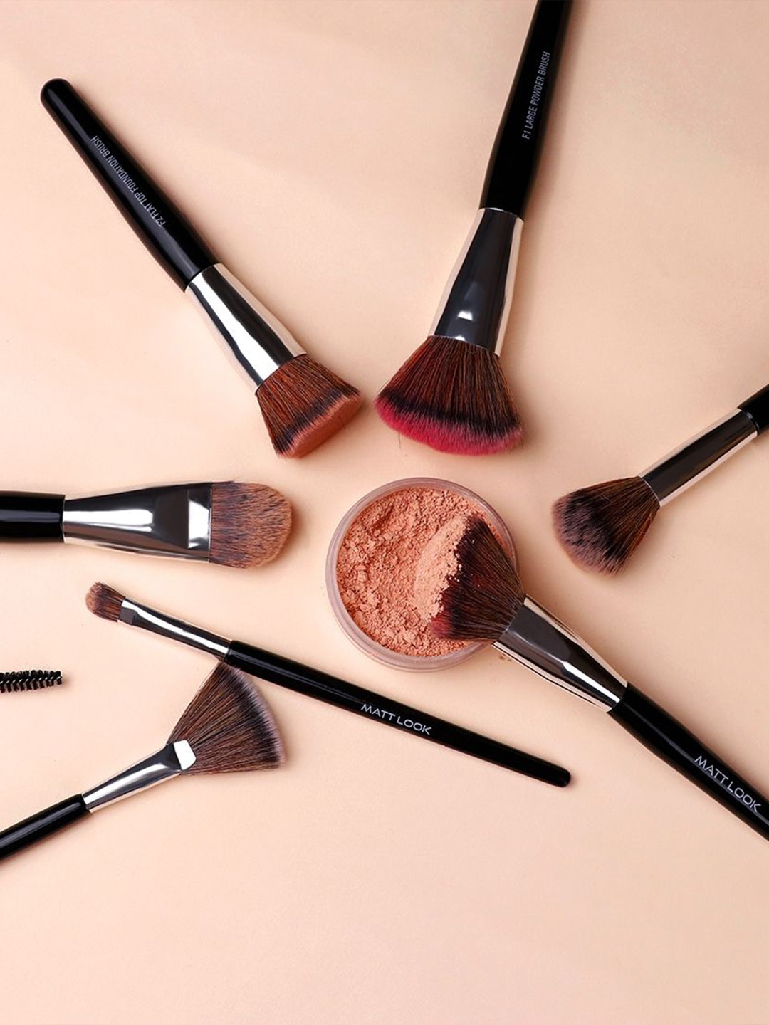 

MATTLOOK Set Of 12 Chemistry Master Pro Artistry Brush Set, Black