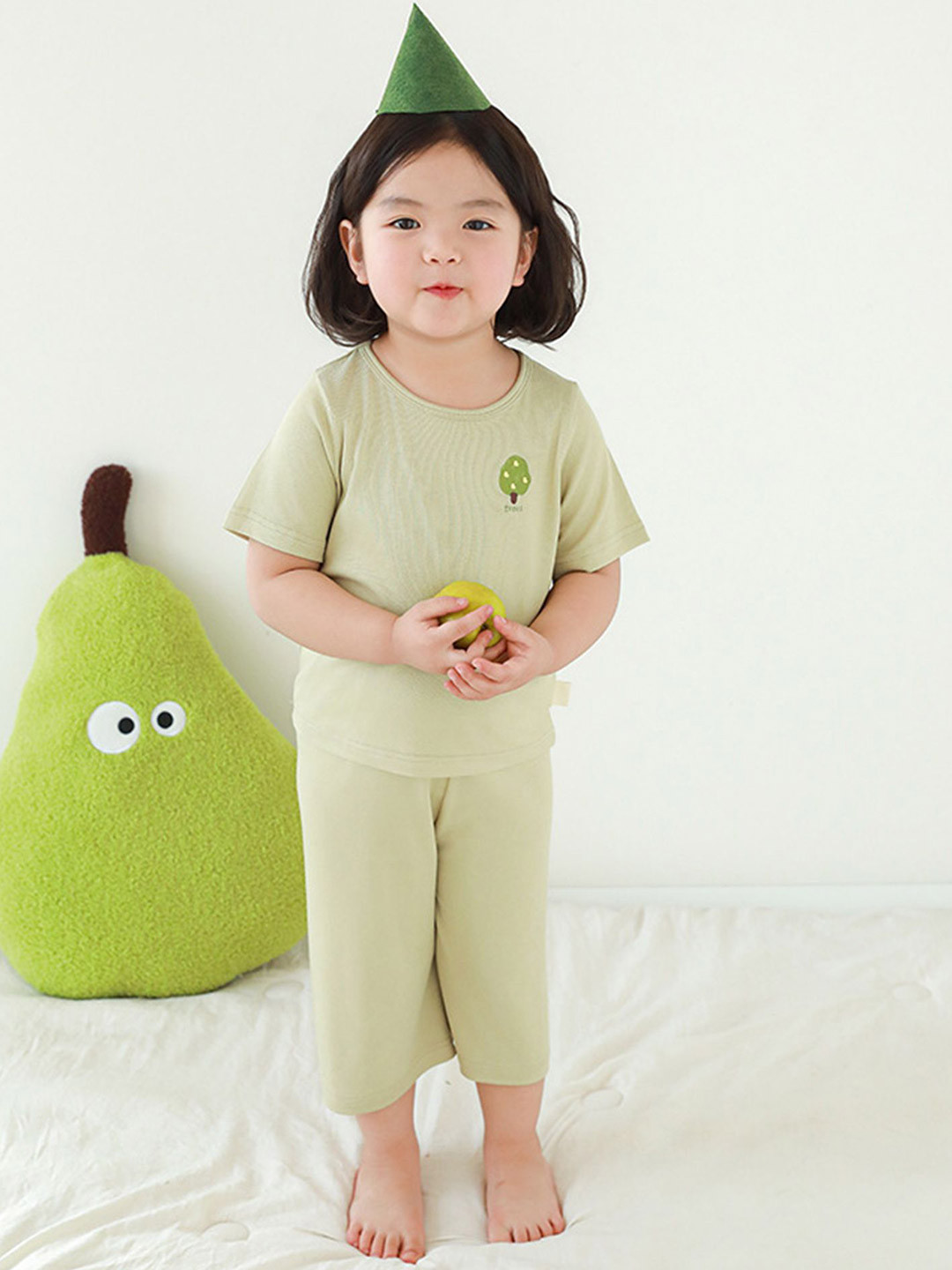 

LULU & SKY Girls Maxi Round Neck Nightdress, Green