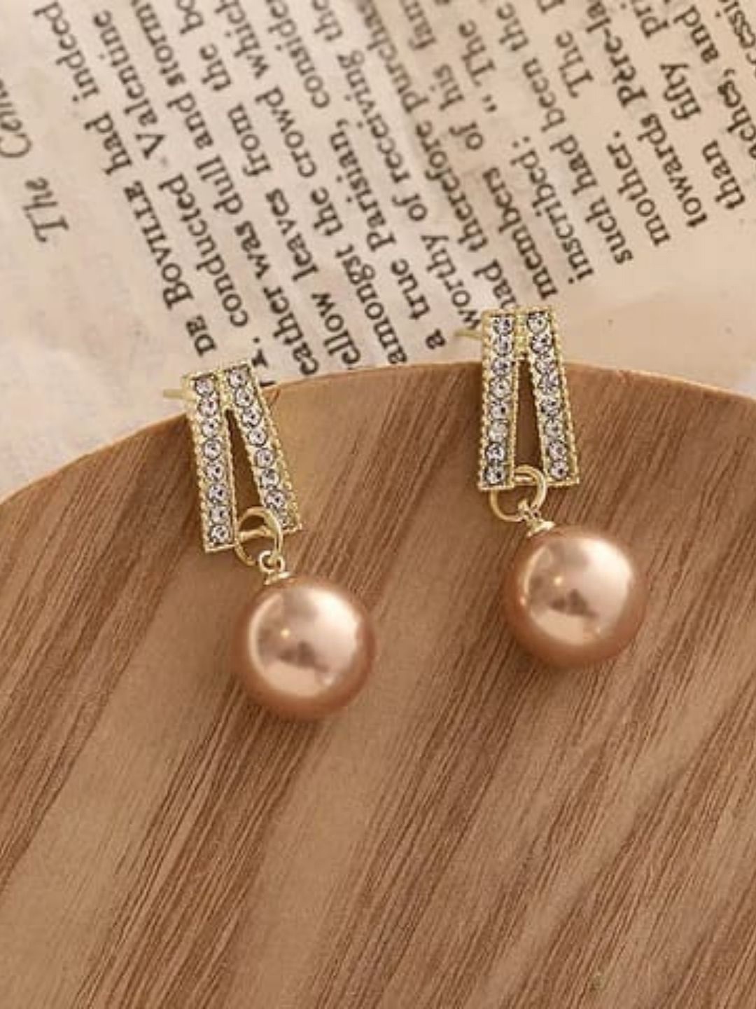 

CareDone Contemporary Drop Earrings, Rose