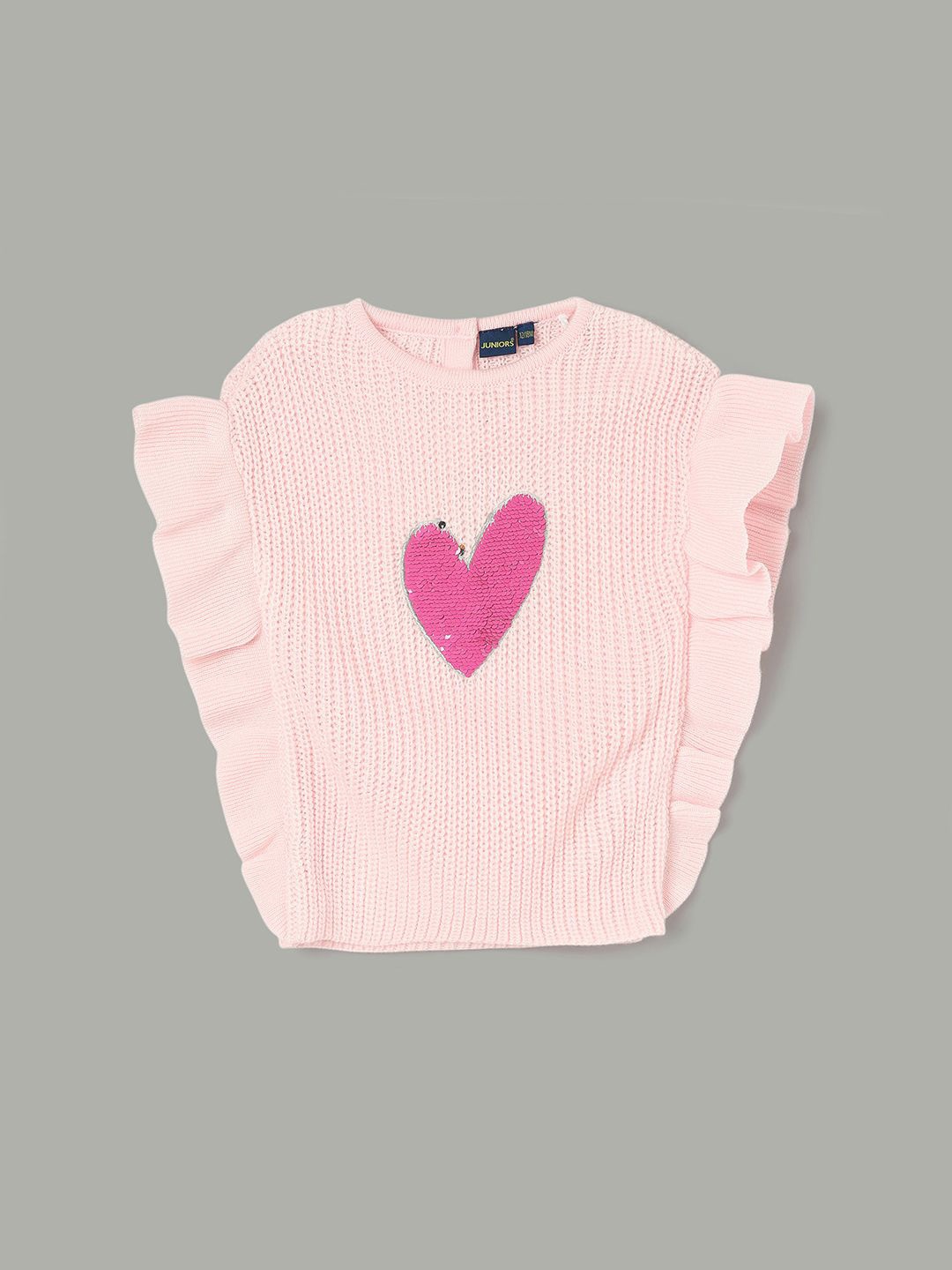 

Juniors by Lifestyle Girls Cable Knit Sweater Vest with Embellished Detail, Pink