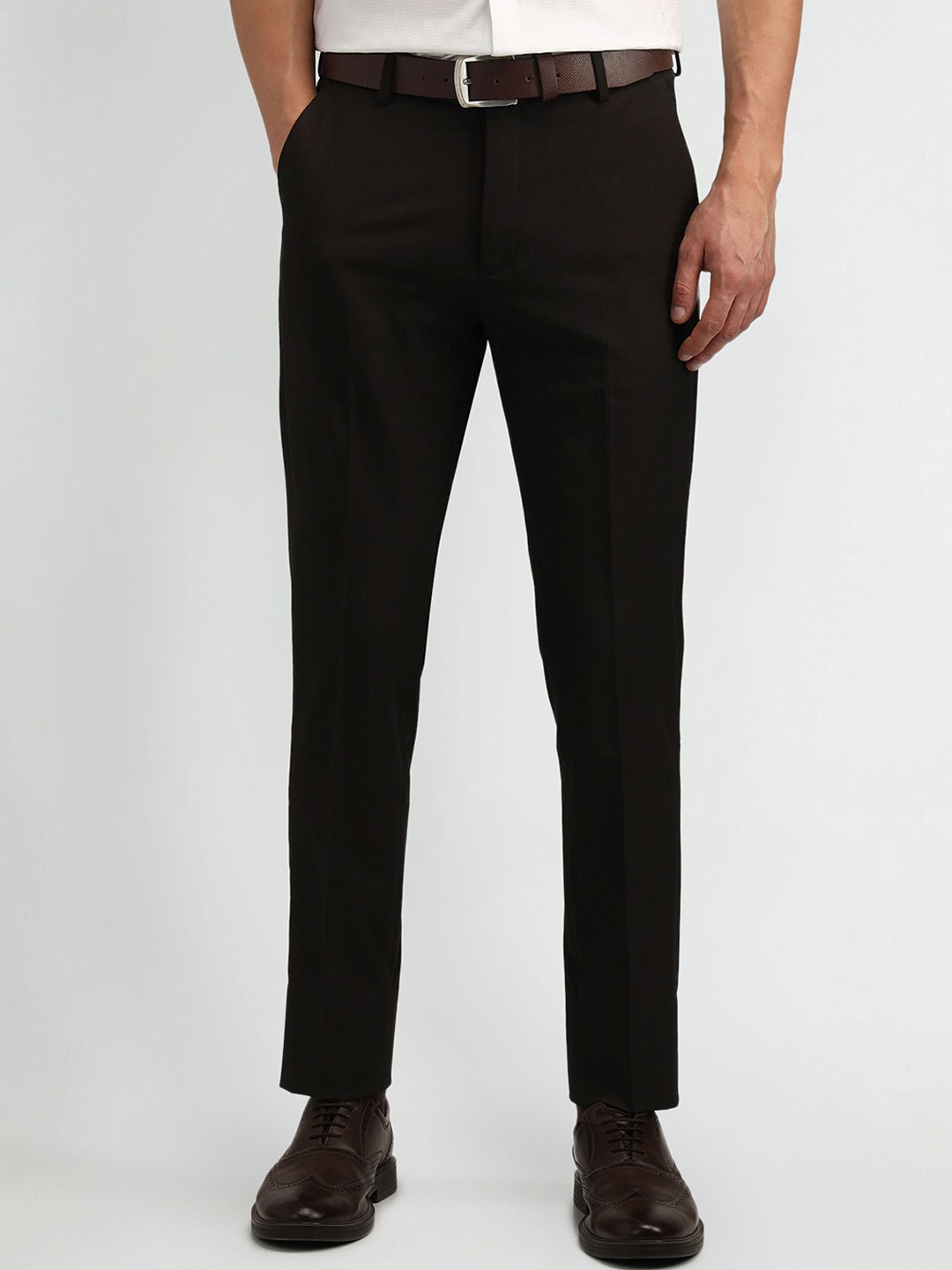 

Arrow Men Urban Slim Fit Formal Trousers, Brown