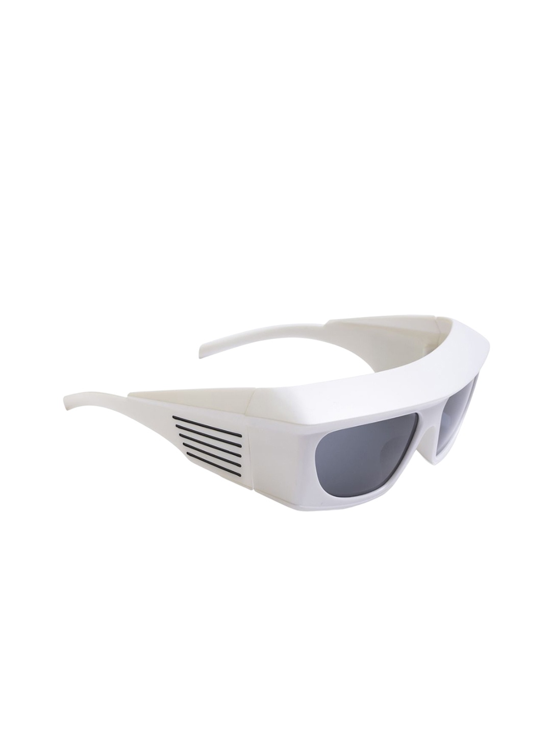 

DIMEH Unisex Square Sunglasses with UV Protected Lens SG-172, Black