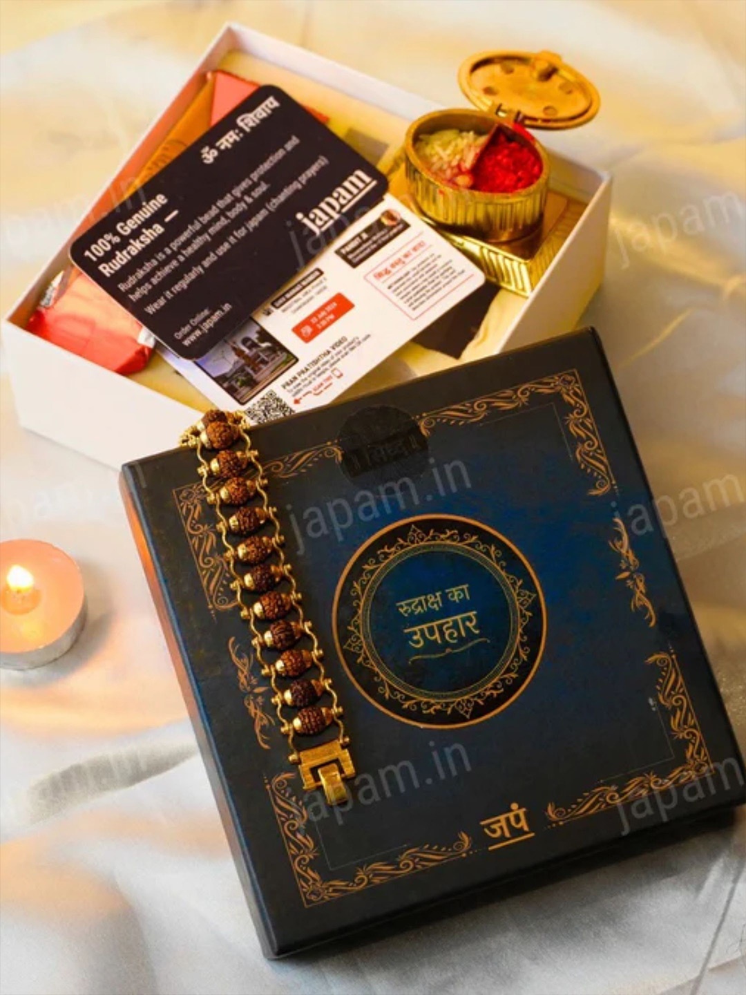 

Japam Gold Plated Modern Rudraksha ka Uphaar Set