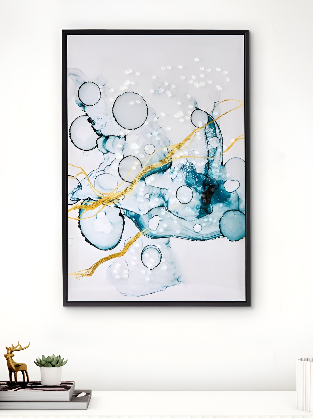 

Home Centre Artistry Blue & White Abstract Printed Canvas Wall Art