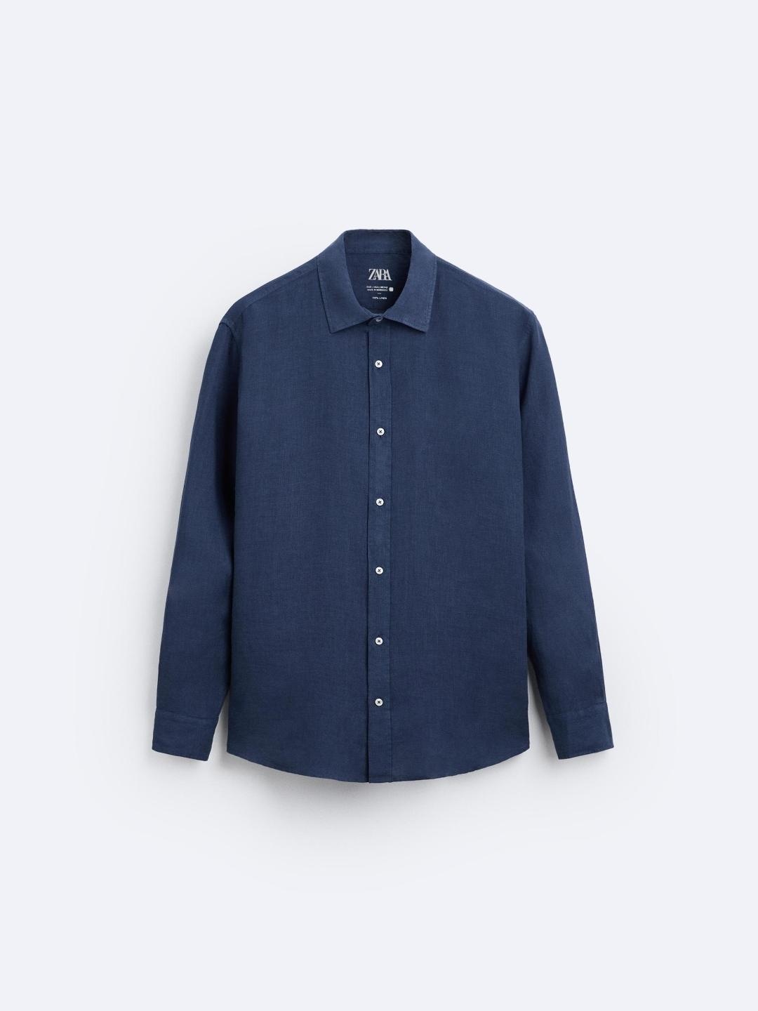 

ZARA Men Blue Shirts