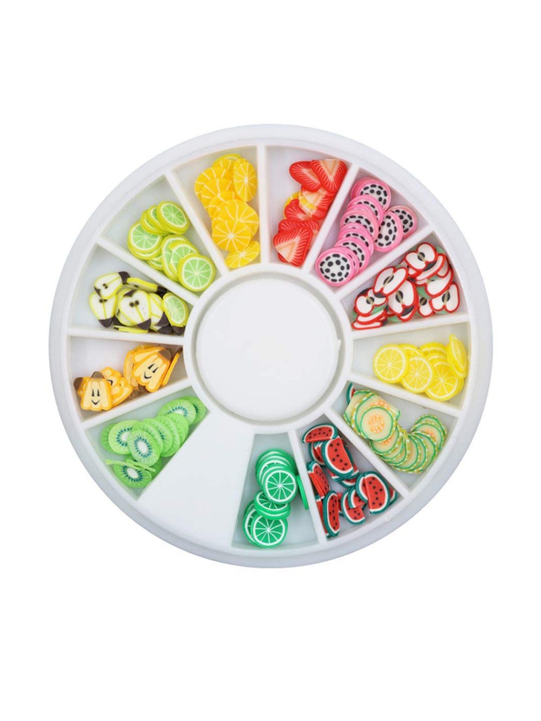

Scheibe Set Of 12 Fruit Designs For Nail Art, Green