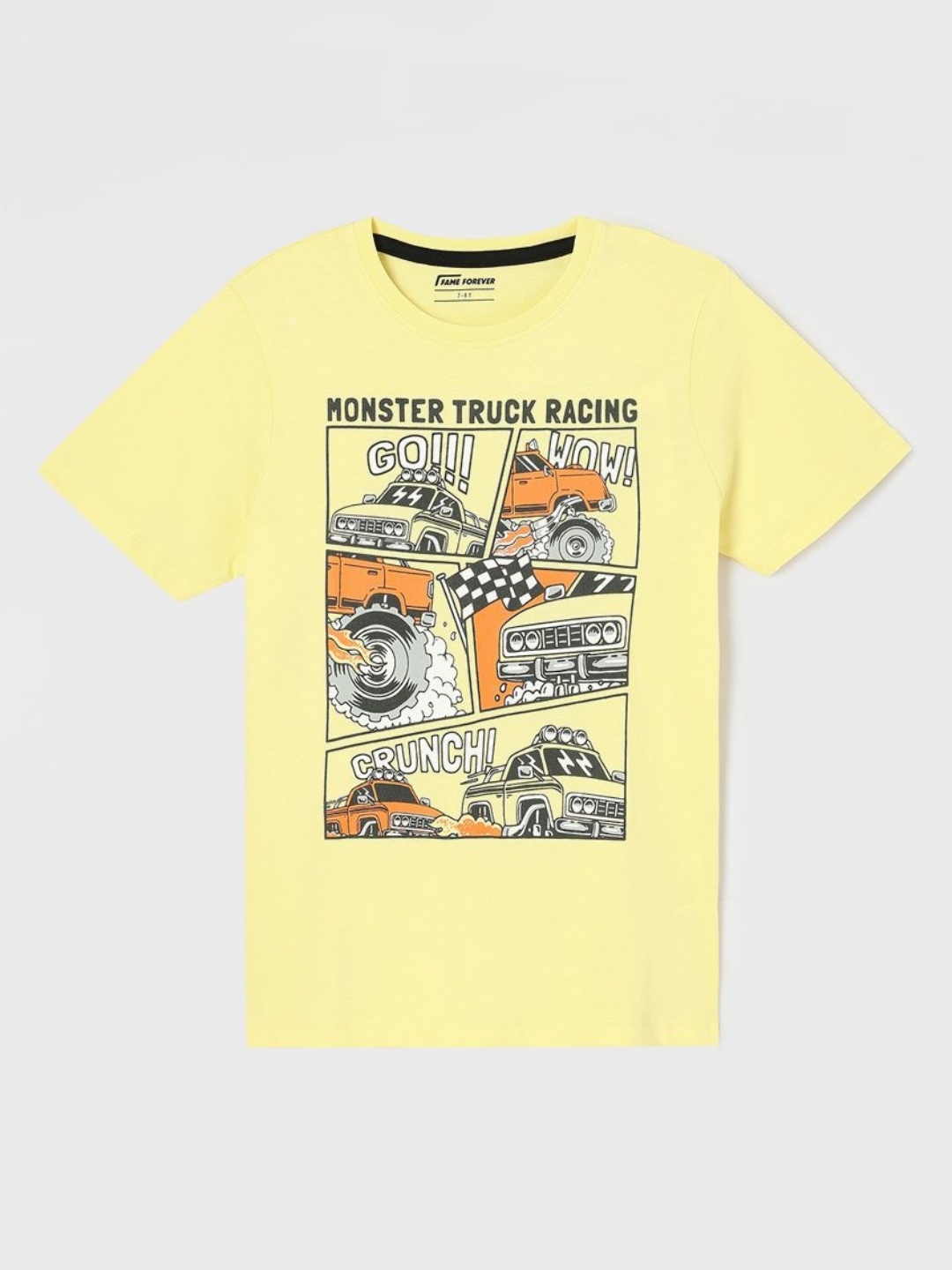 

Fame Forever by Lifestyle Boys Monster Ruck T Shirt, Yellow