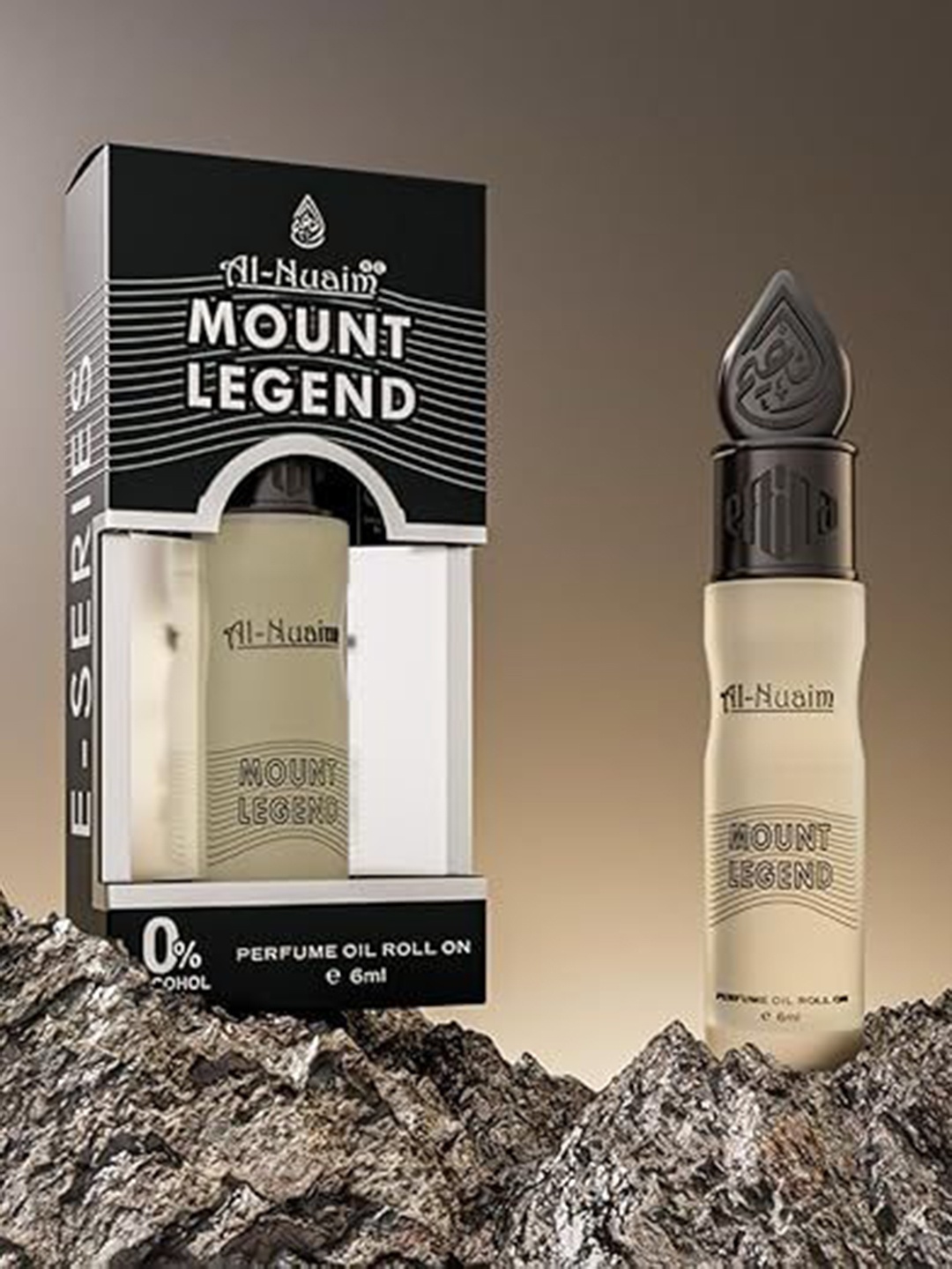 

Al-Nuaim E-Series Mount Legend Alcohol Free Attar Roll-On - 6 ml, Black