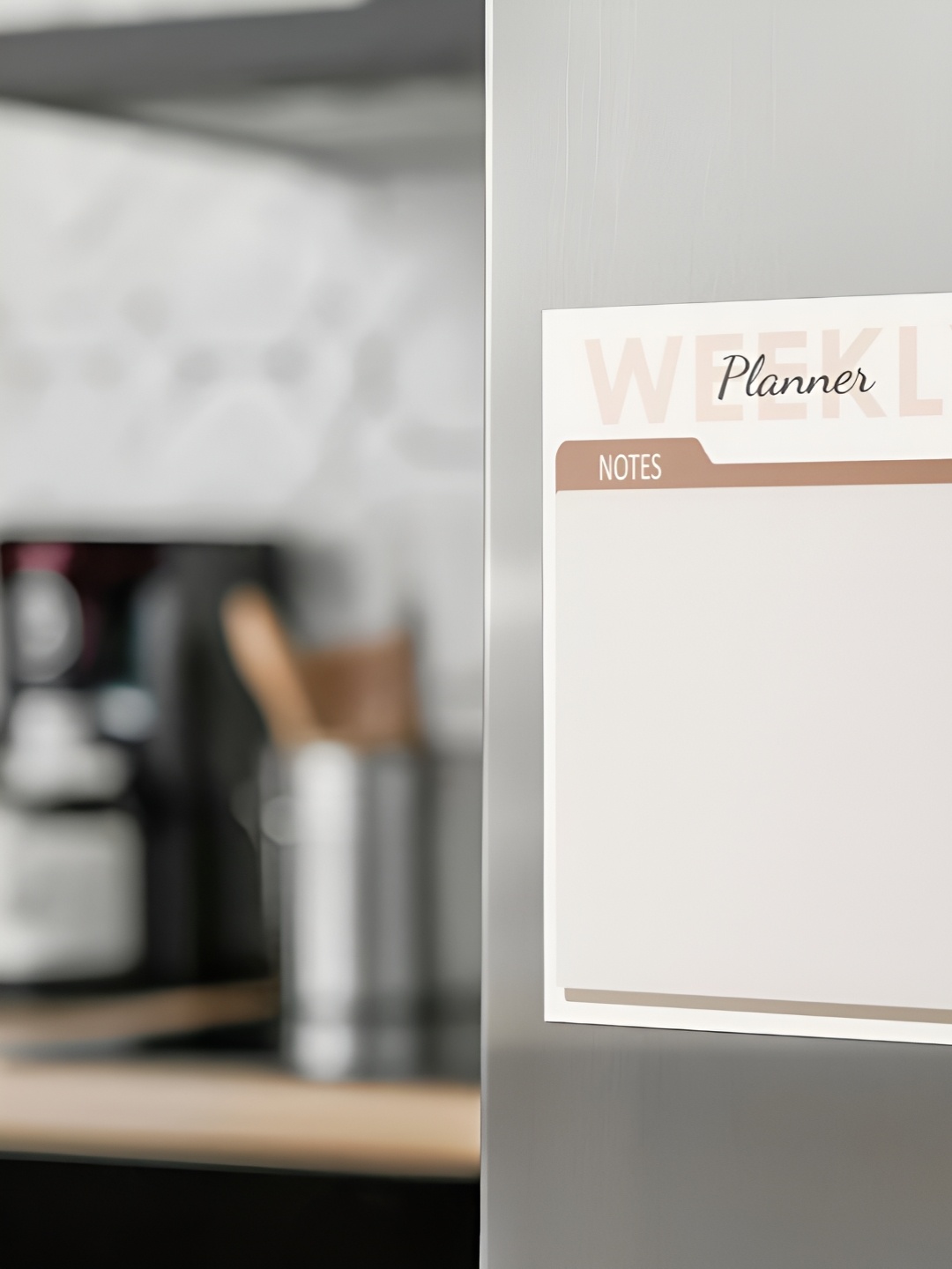 

CVANU White Printed Decorative Fridge Magnet