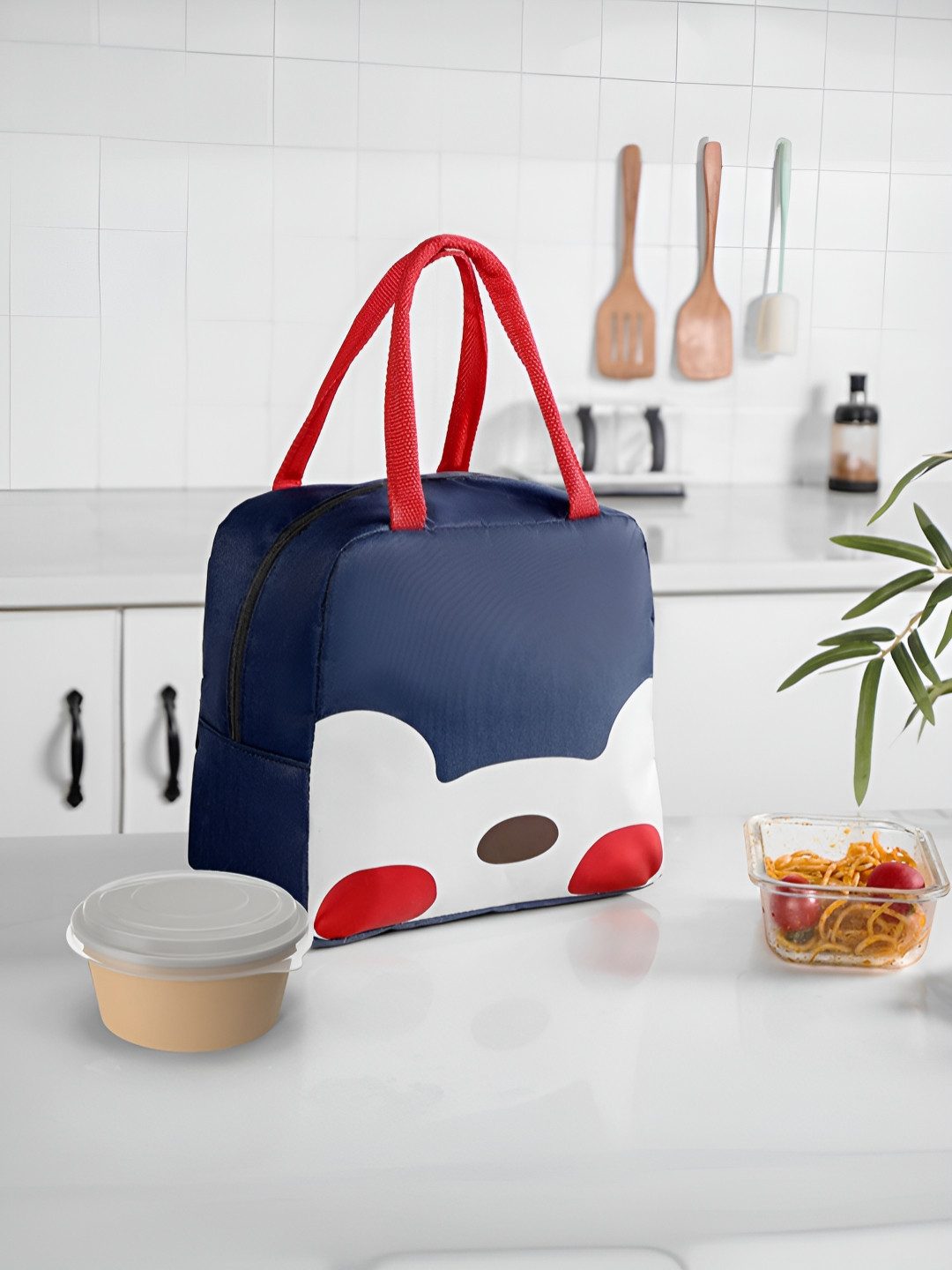 

UMAI Printed Waterproof Lunch bag, Navy blue