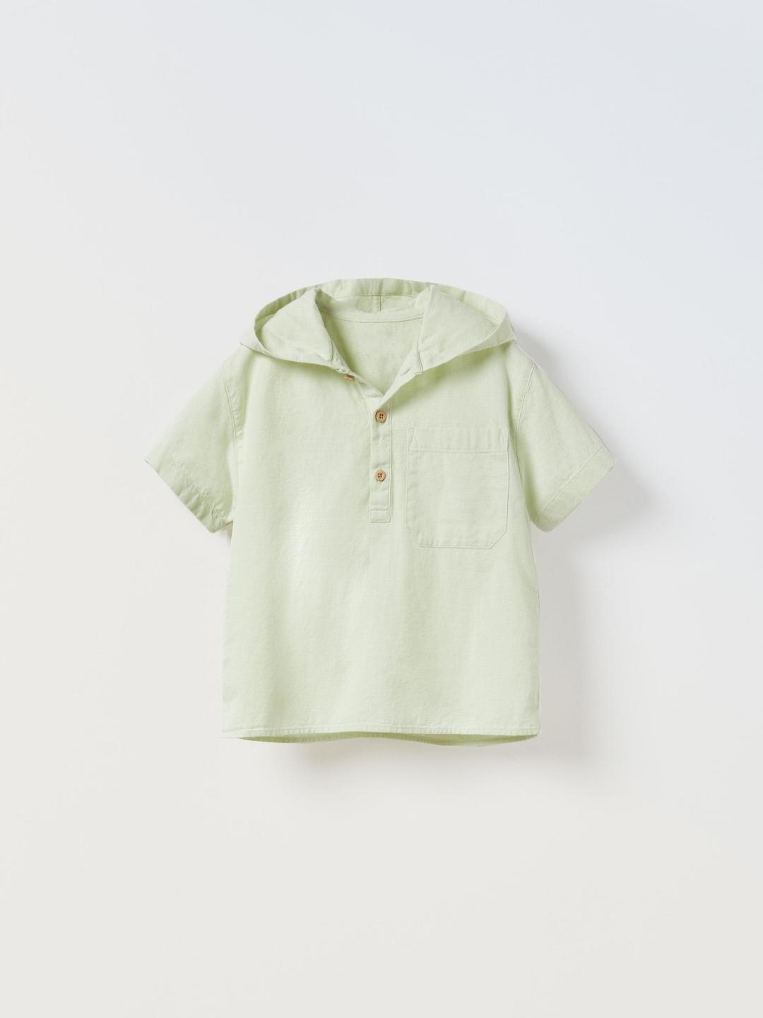 

ZARA Unisex Green Shirts
