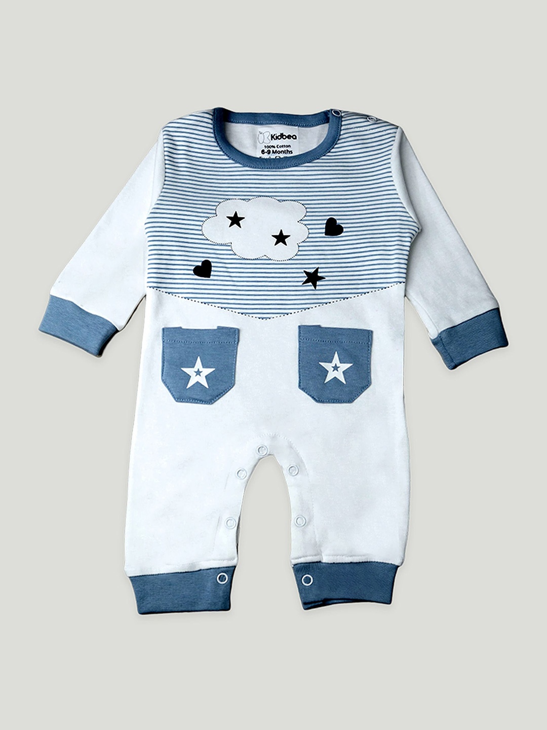 

Kidbea Kids 6-Pcs Organic Cotton Baby Apparel Gift Set, Blue