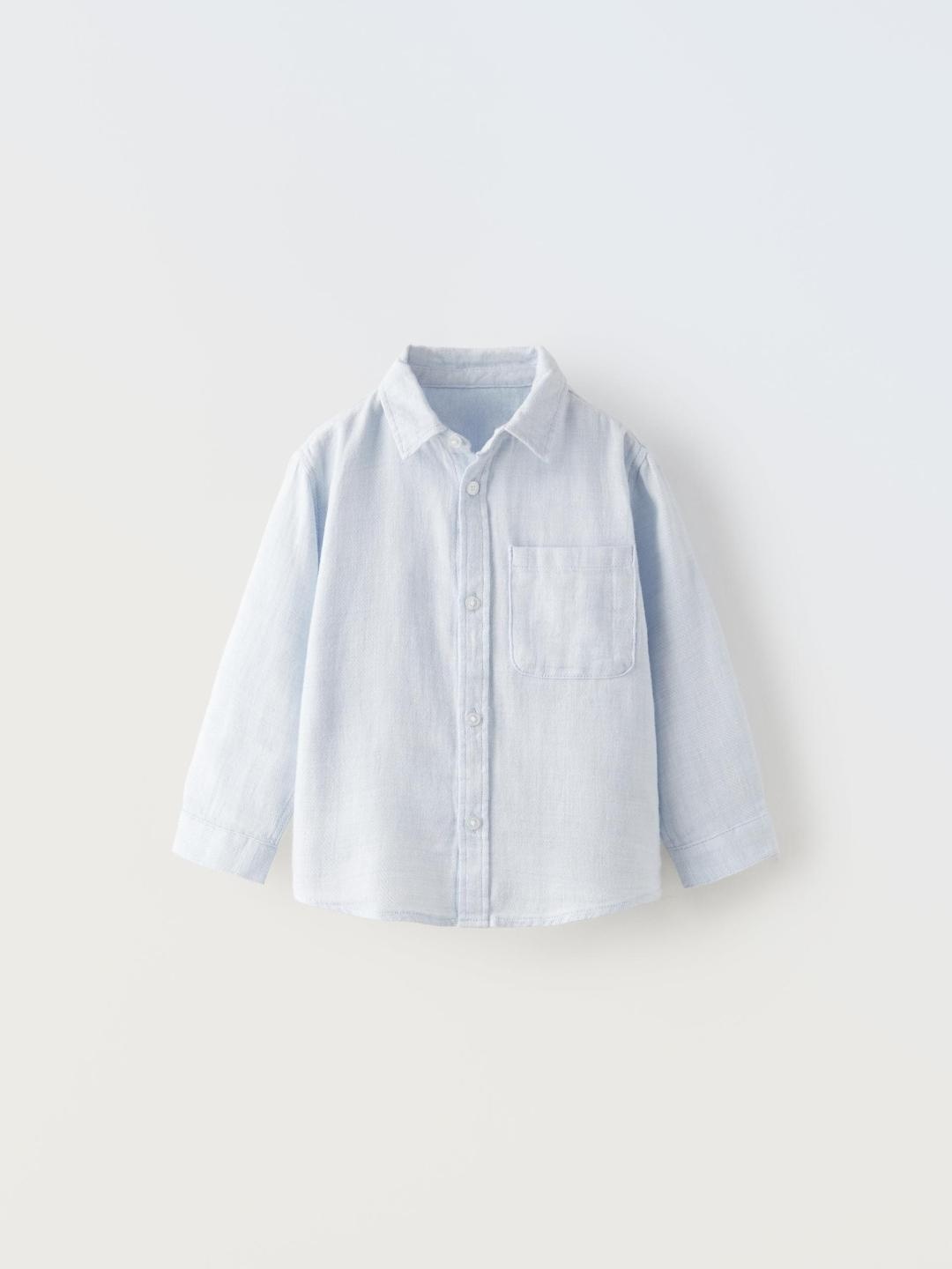 

ZARA Unisex Blue Shirts