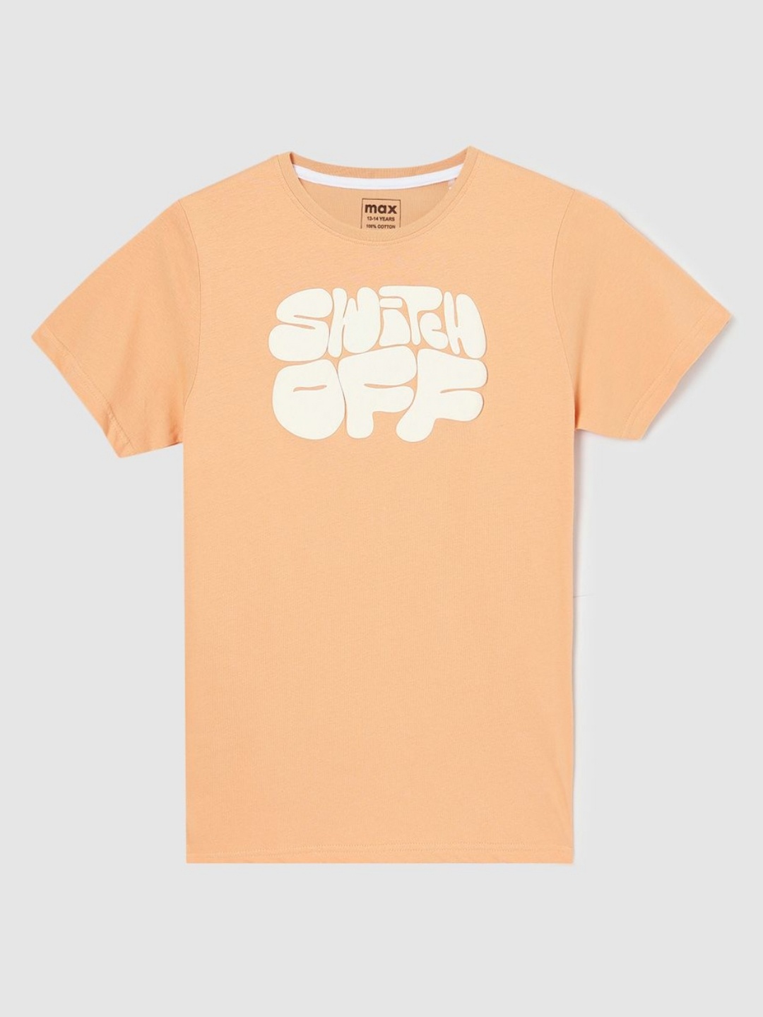 

max Boys Typography Printed Applique T-shirt, Pink