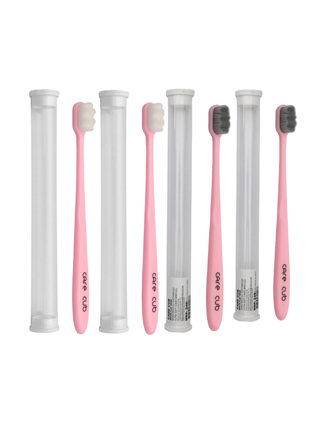 

CARE CUB Set Of 4 ZigZag Ultra Soft Nano Bristles Toothbrush - Pink