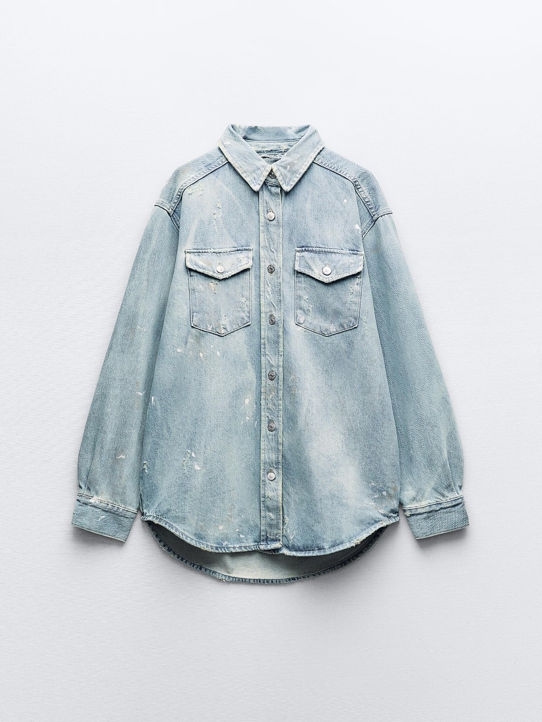 

ZARA Women Navy Blue Shirts