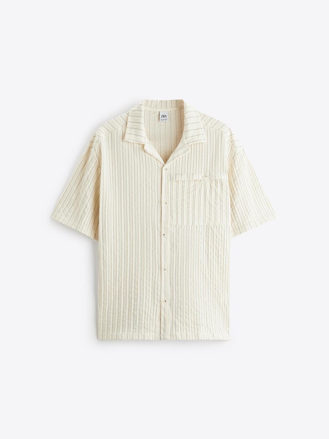 

ZARA Men Beige Shirts
