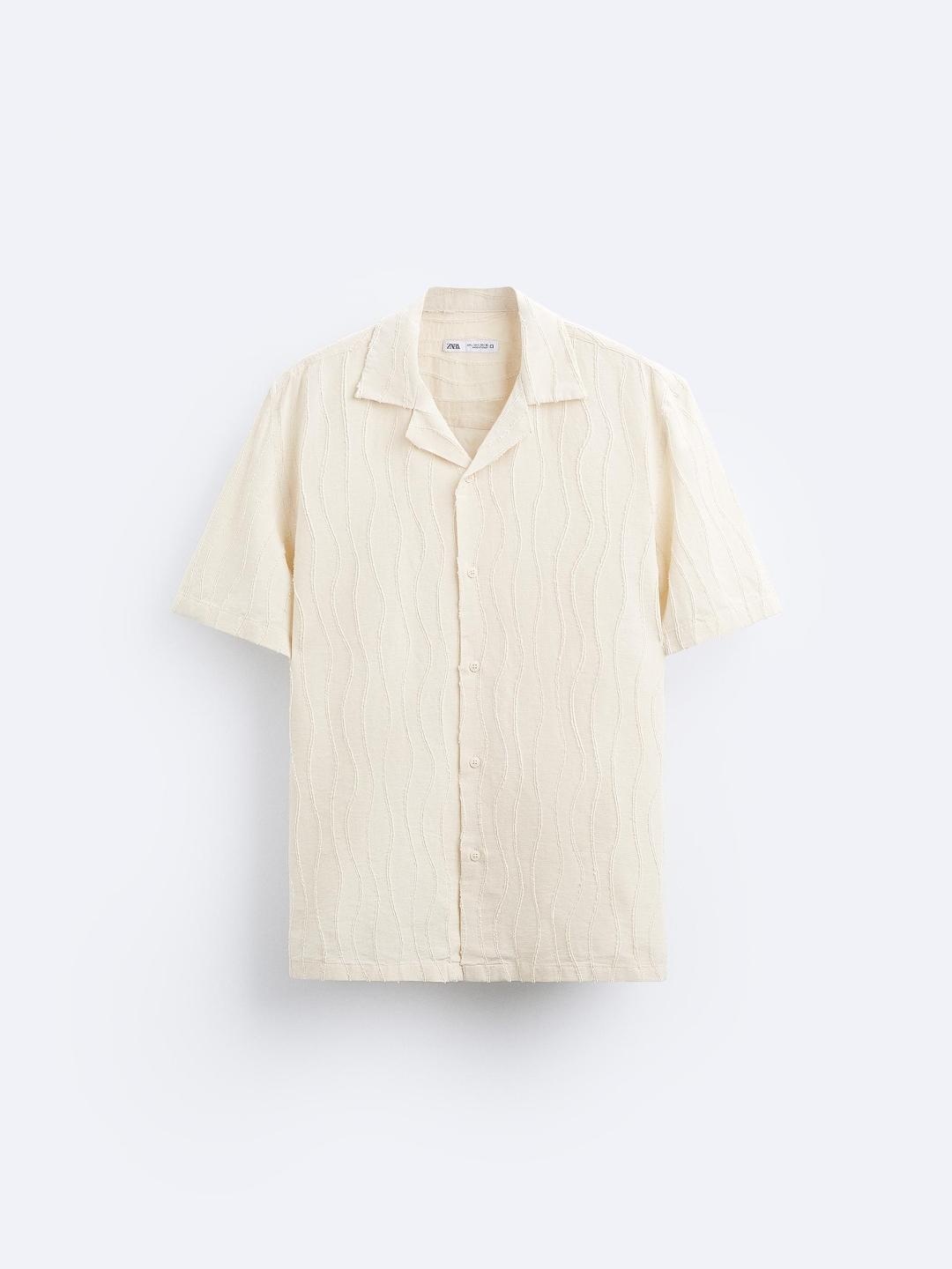 

ZARA Men Beige Shirts