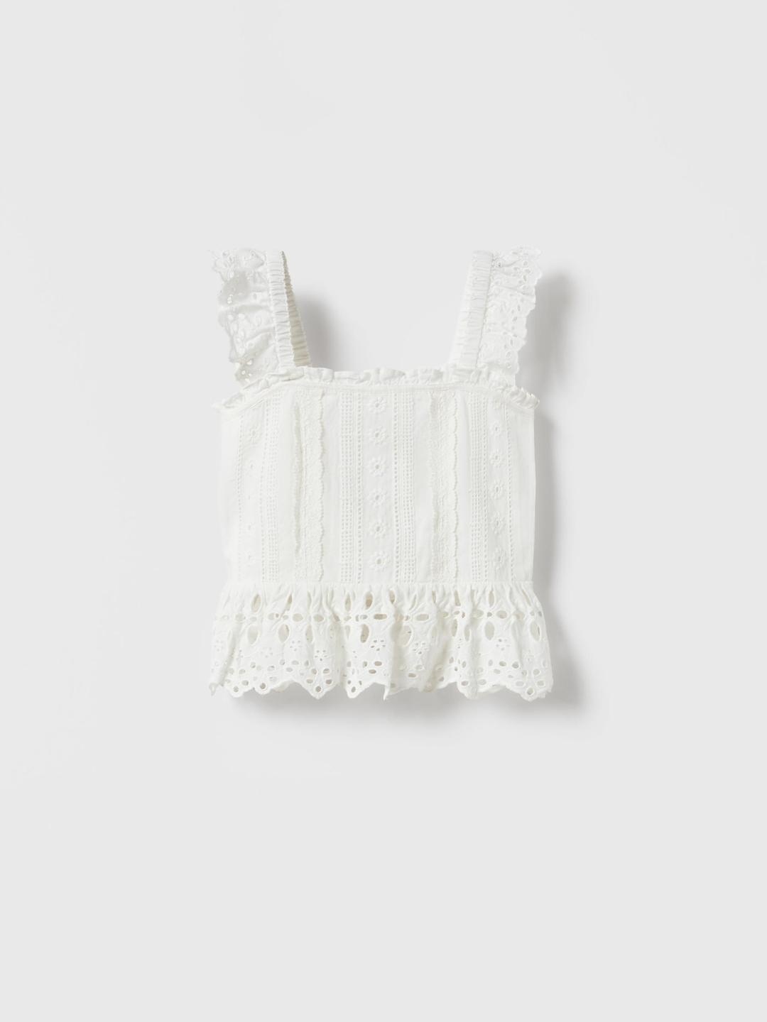 

ZARA Girls Tops, White