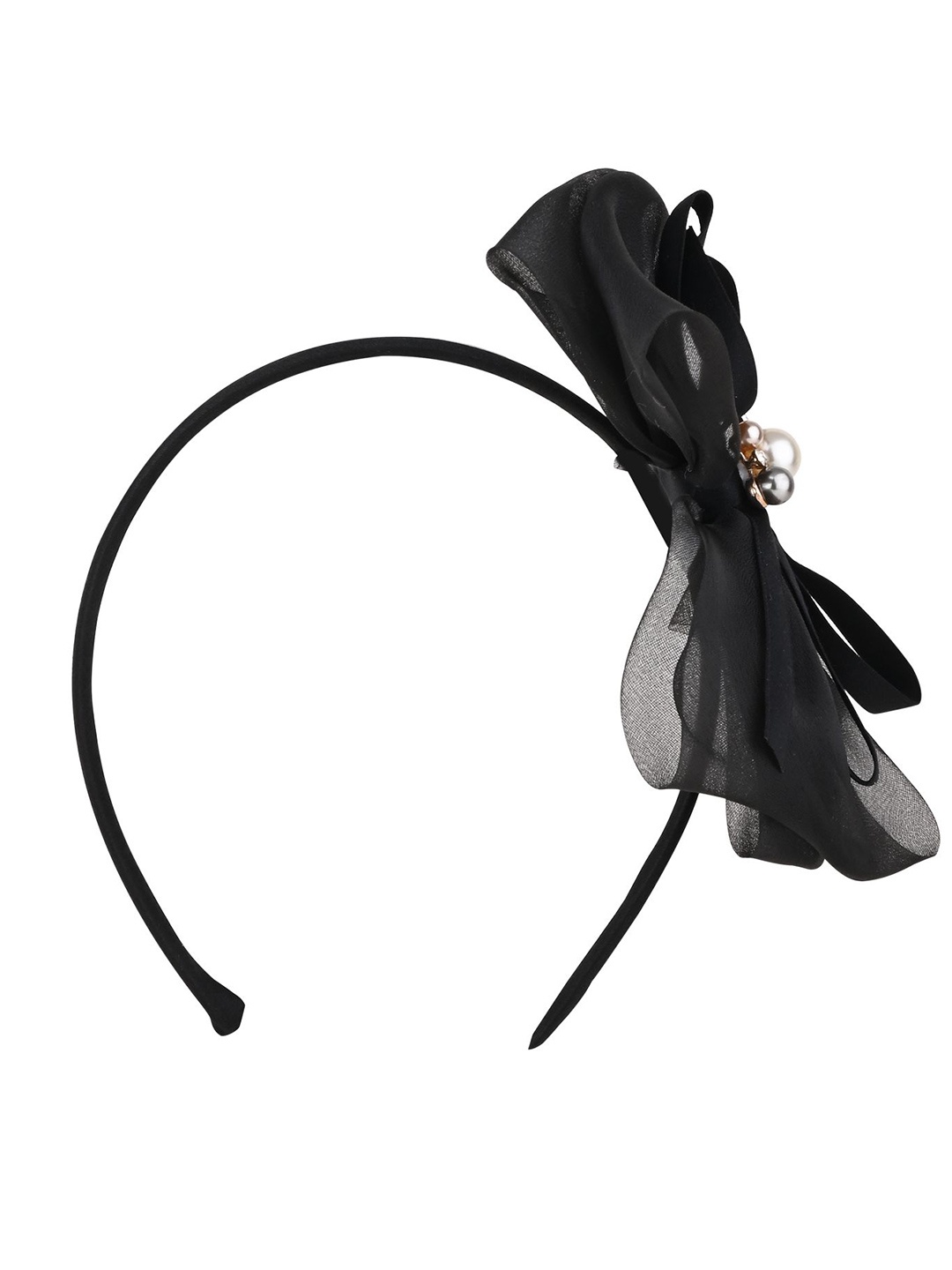 

Asthetika Kids Girls Black Embellished Hairband