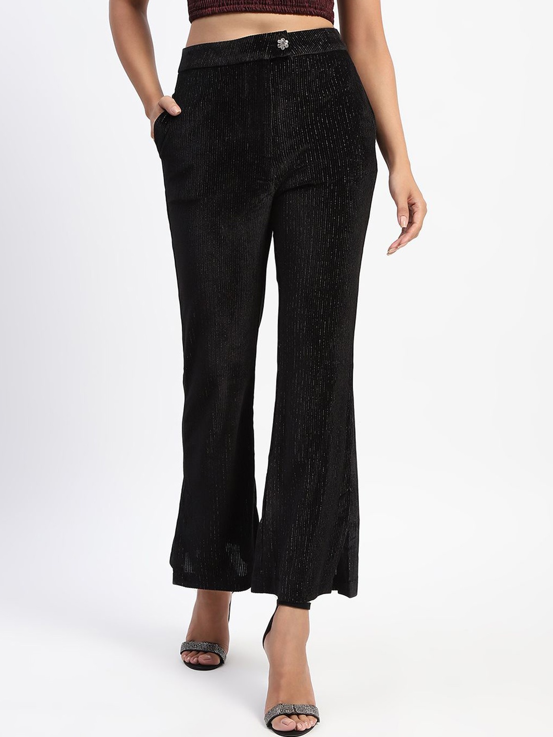 

Madame Women Bootcut Trouser, Black