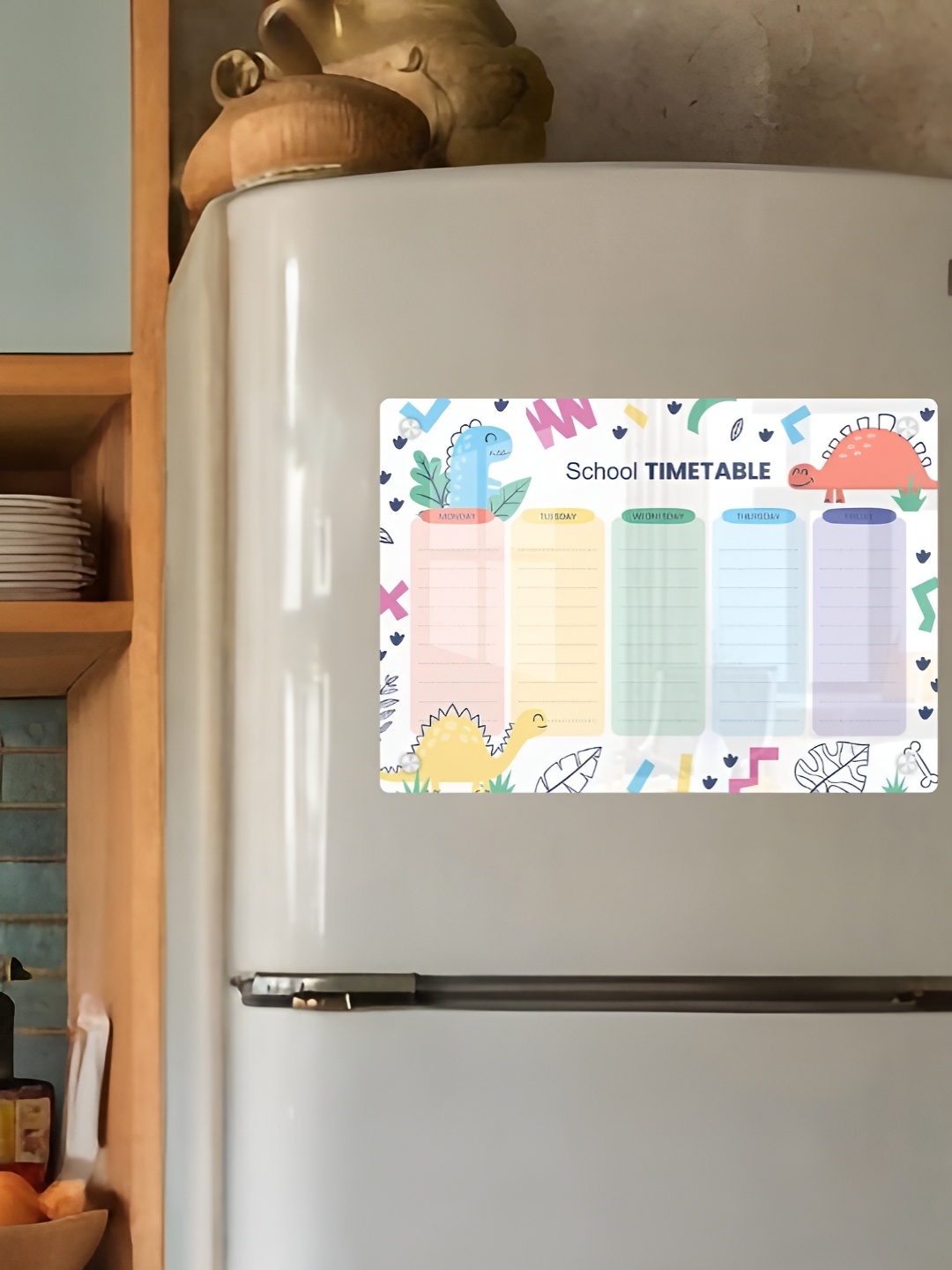 

CVANU White Printed Decorative Fridge Magnet