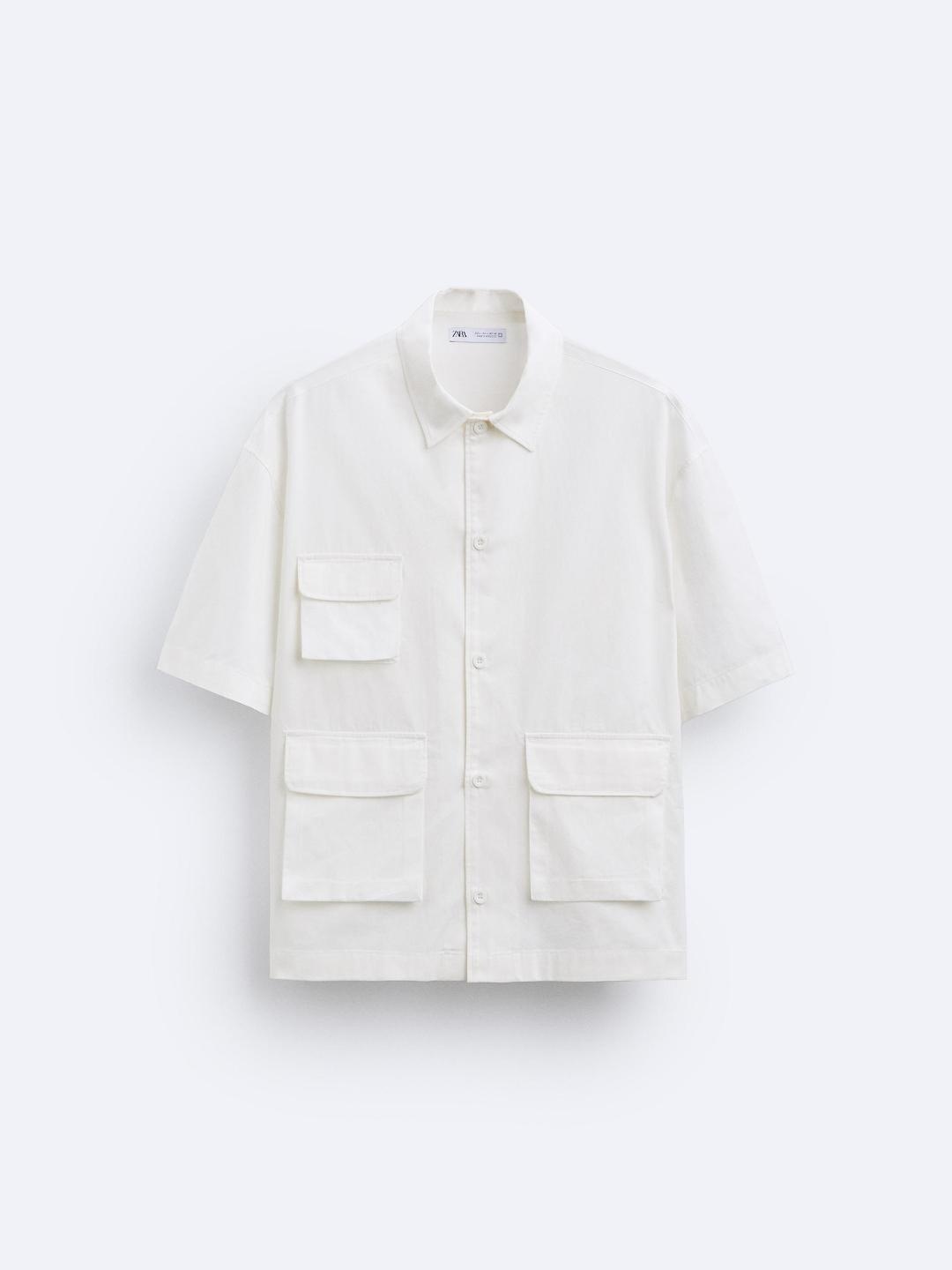 

ZARA Men White Shirts