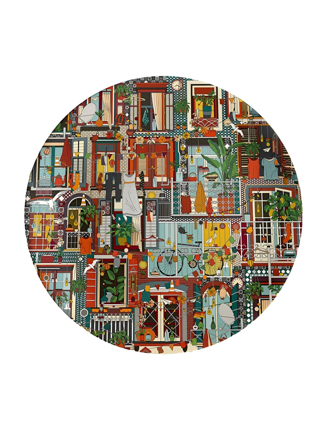 

The Plated Project Blue & Red Printed Ceramic Wall Plates
