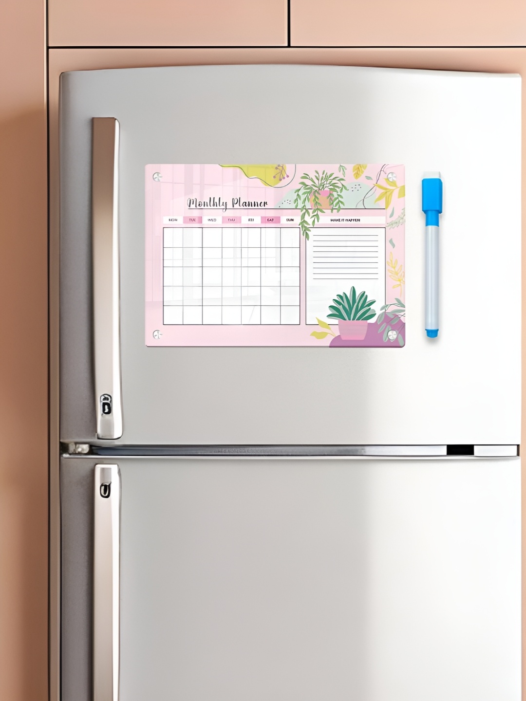 

CVANU White Printed Decorative Fridge Magnet