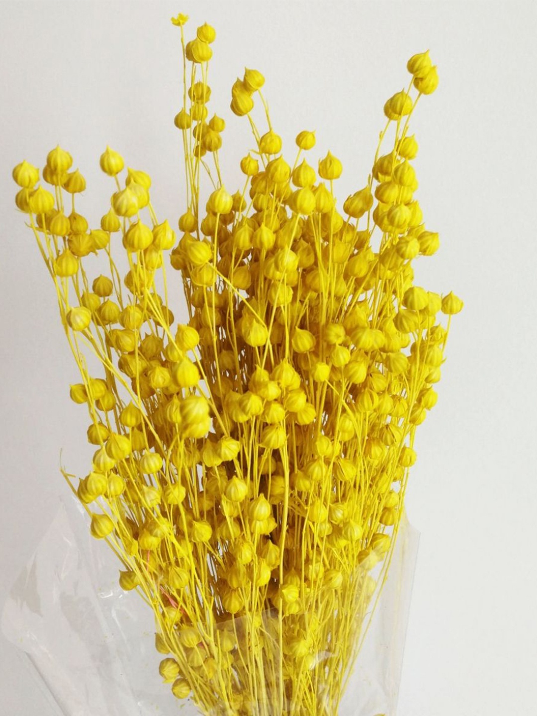 

ArteCasa Red Flex Dried Natural Fiber Non-Hanging Artificial Flower, Yellow