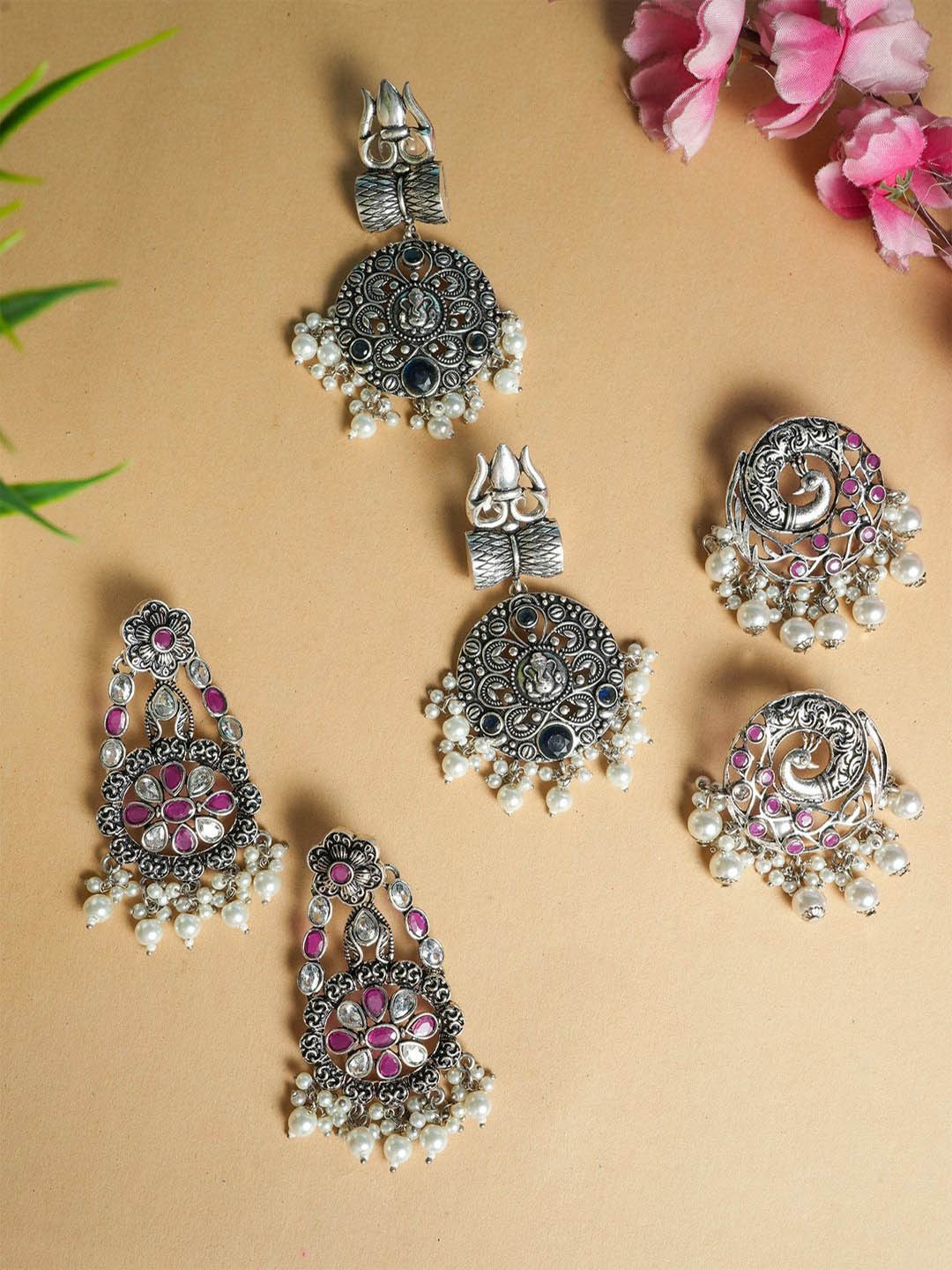 

VIRAASI Contemporary Drop Earrings, Silver