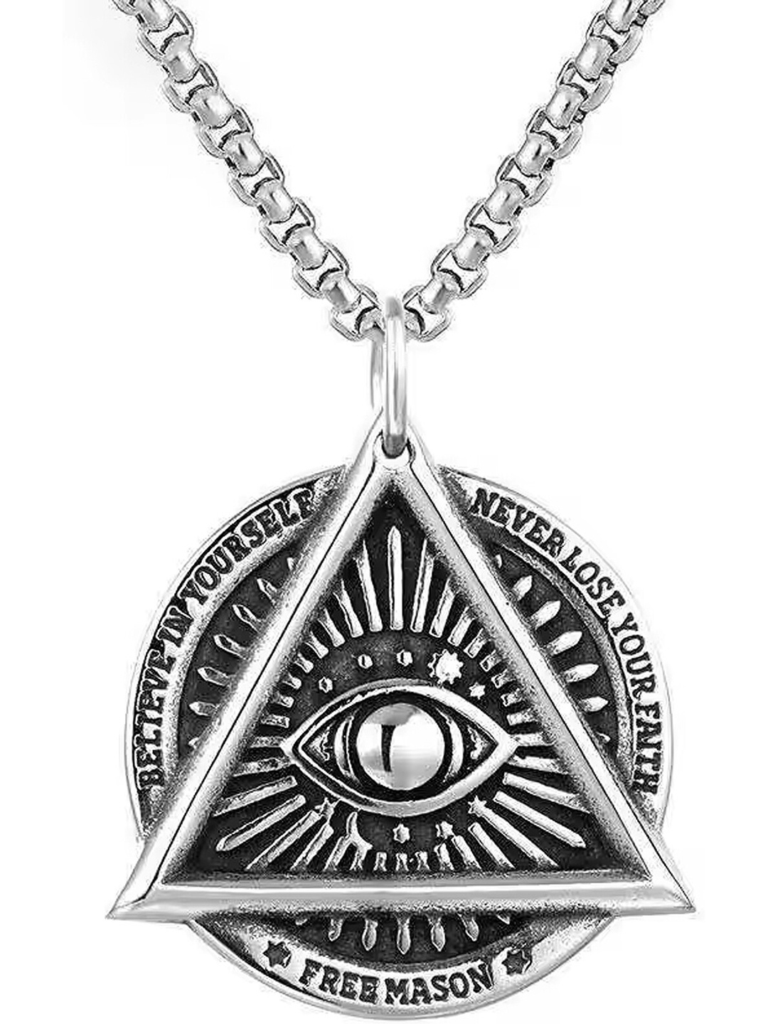 

Heer Collection Silver-Plated Contemporary Pendants with Chains