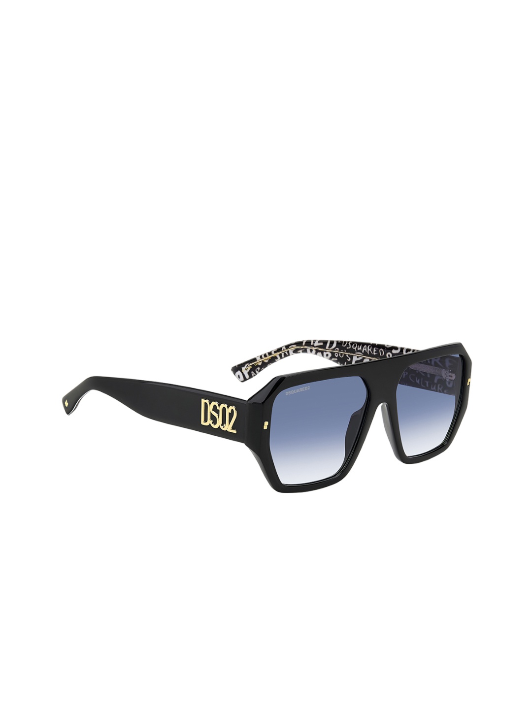 

Dsquared2 Men Core Square Sunglasses with UV Protected Lens 206883TAY5808, Black
