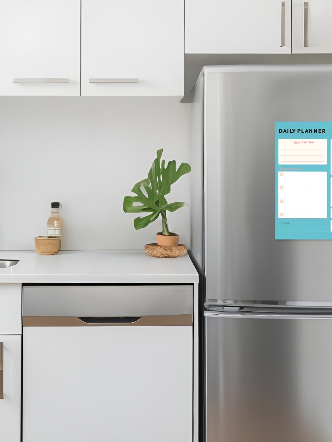 

CVANU White Printed Decorative Fridge Magnet