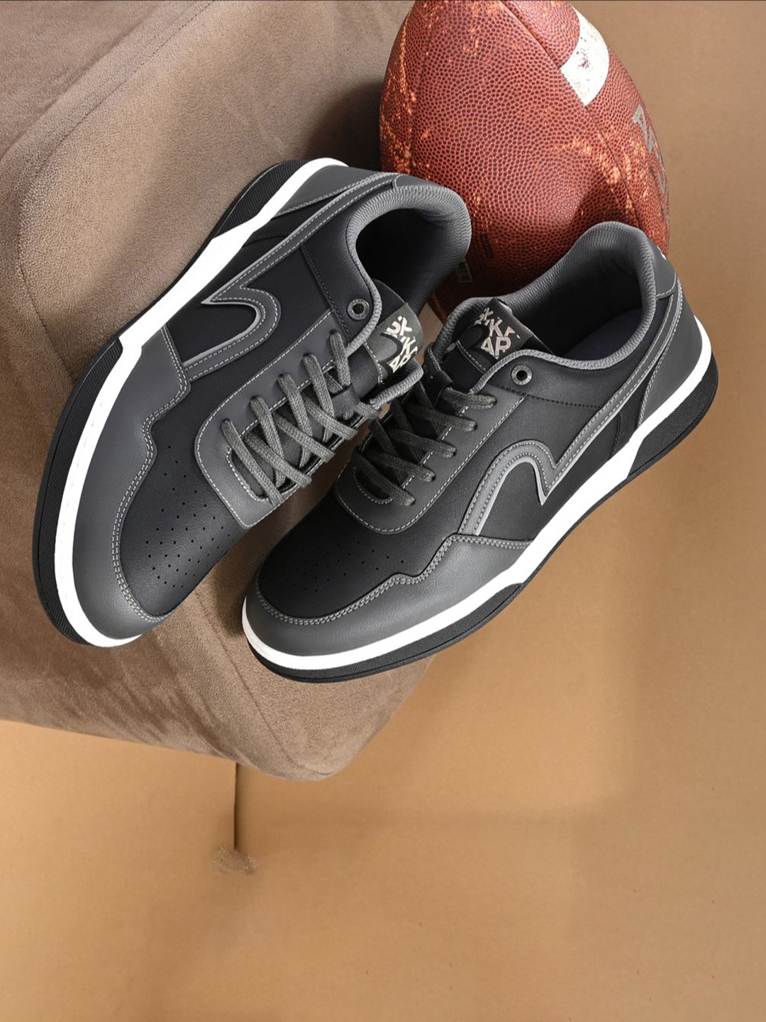 

SPYKAR Men PU Lace-Ups Sneakers, Grey