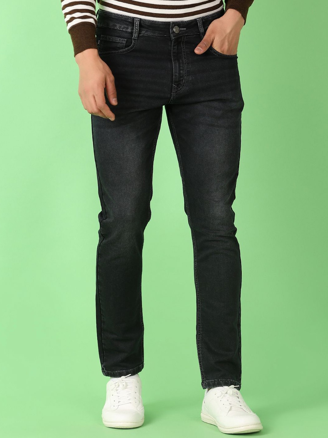 

V-Mart Men Mid-Rise Skinny Fit Stretchable Jeans, Grey
