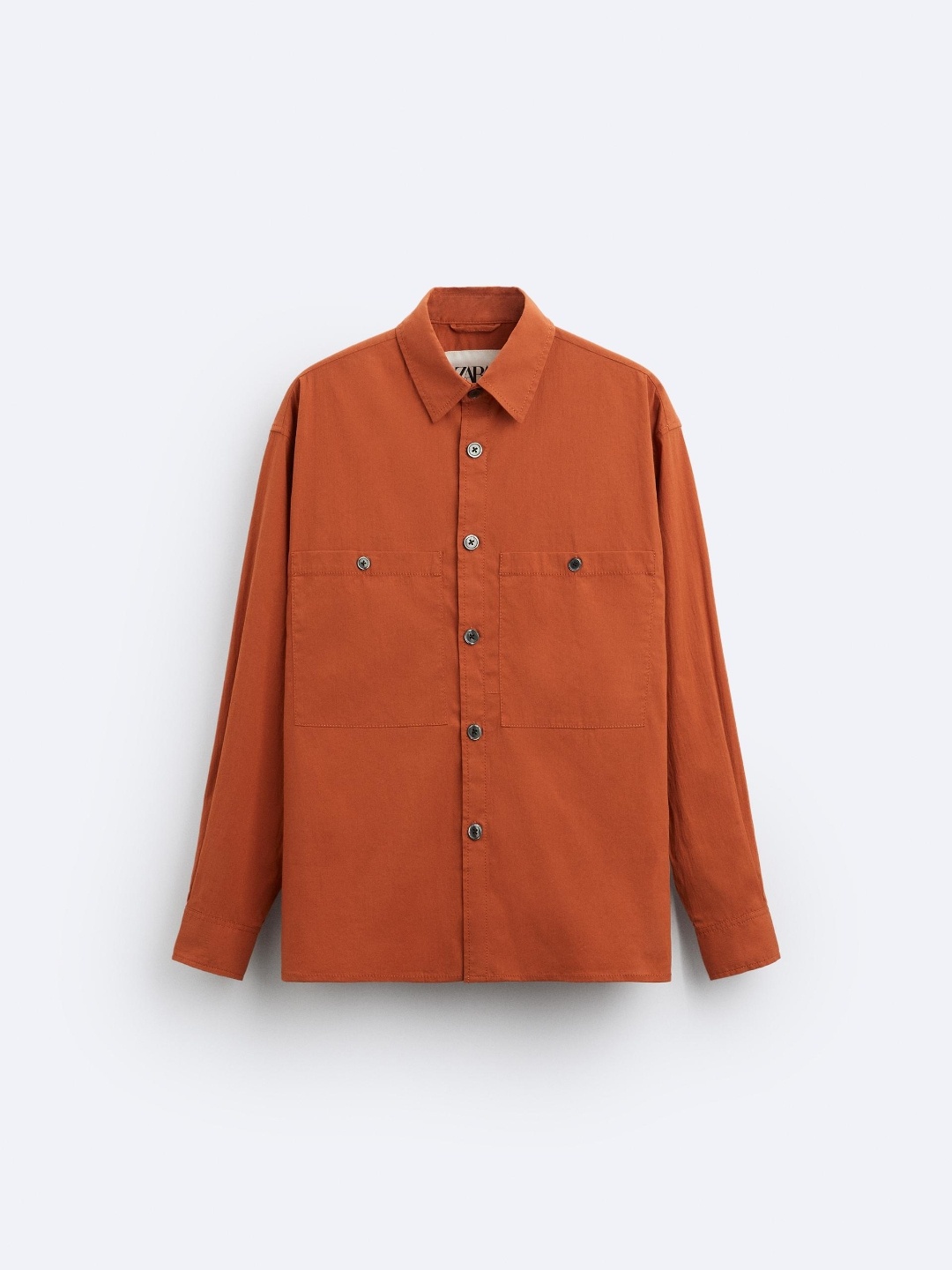 

ZARA Men Orange Shirts