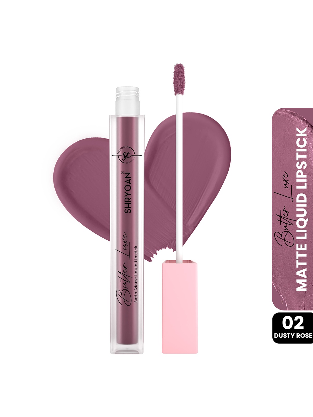 

SHRYOAN Butter Luxe Satin Matte Liquid Lipstick-6ml-Browine Points, Purple