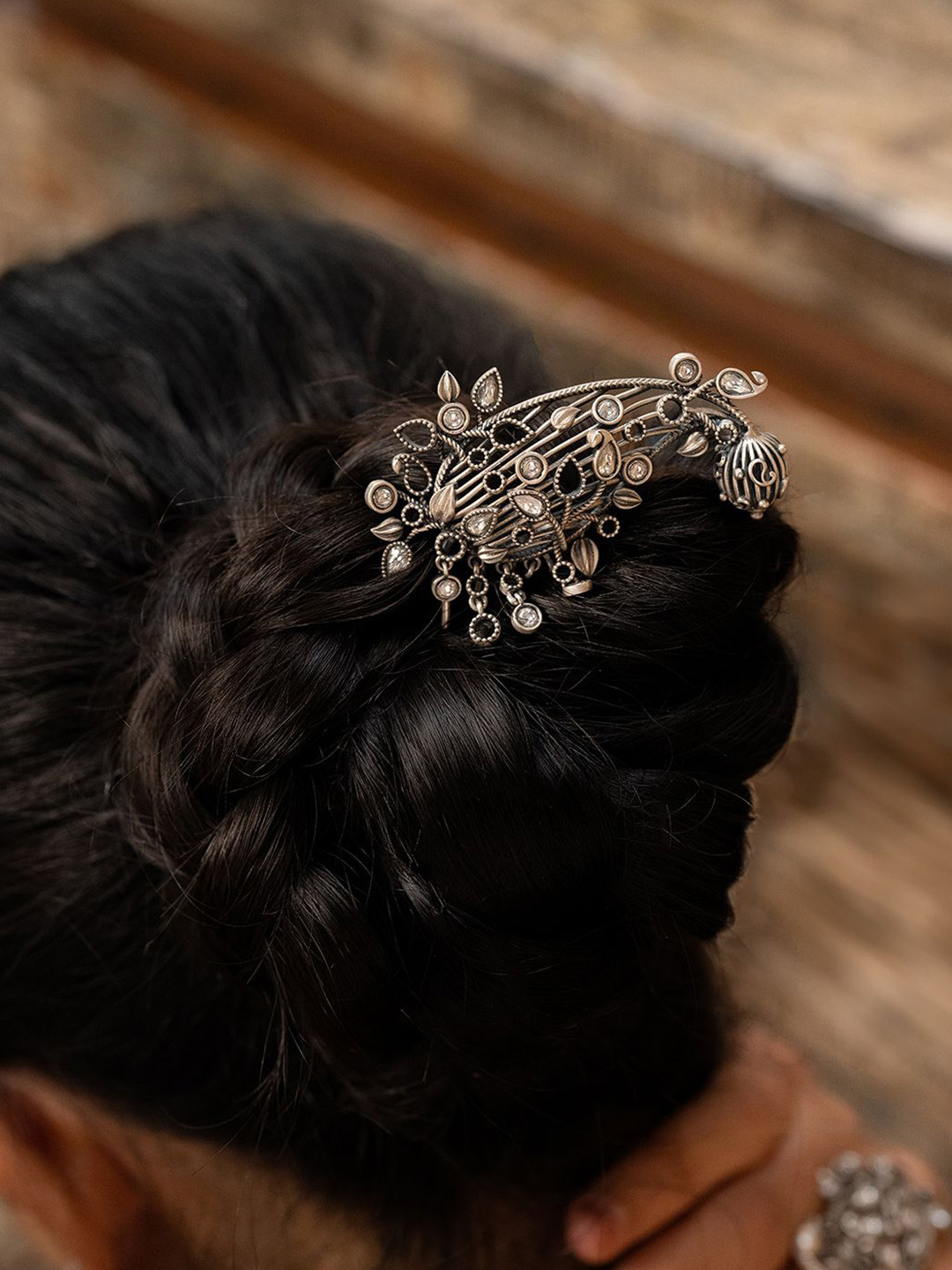 

SHAYA Women French Barrette, Silver