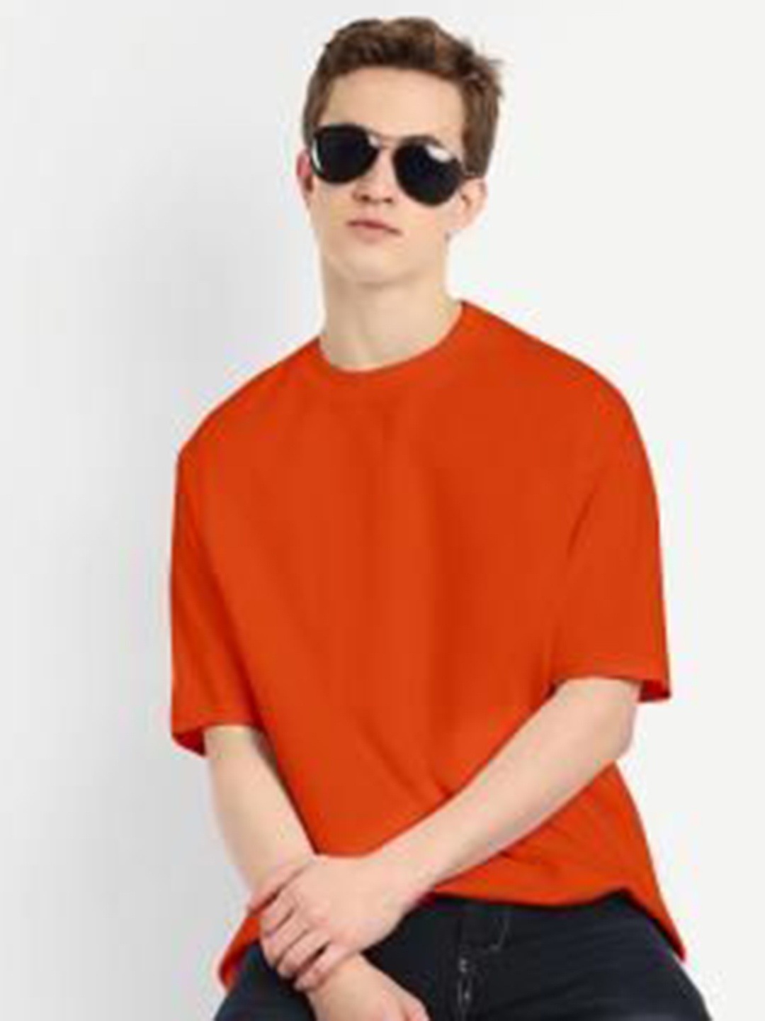 

BLURR Unisex Pure Cotton Pockets T-shirt, Orange