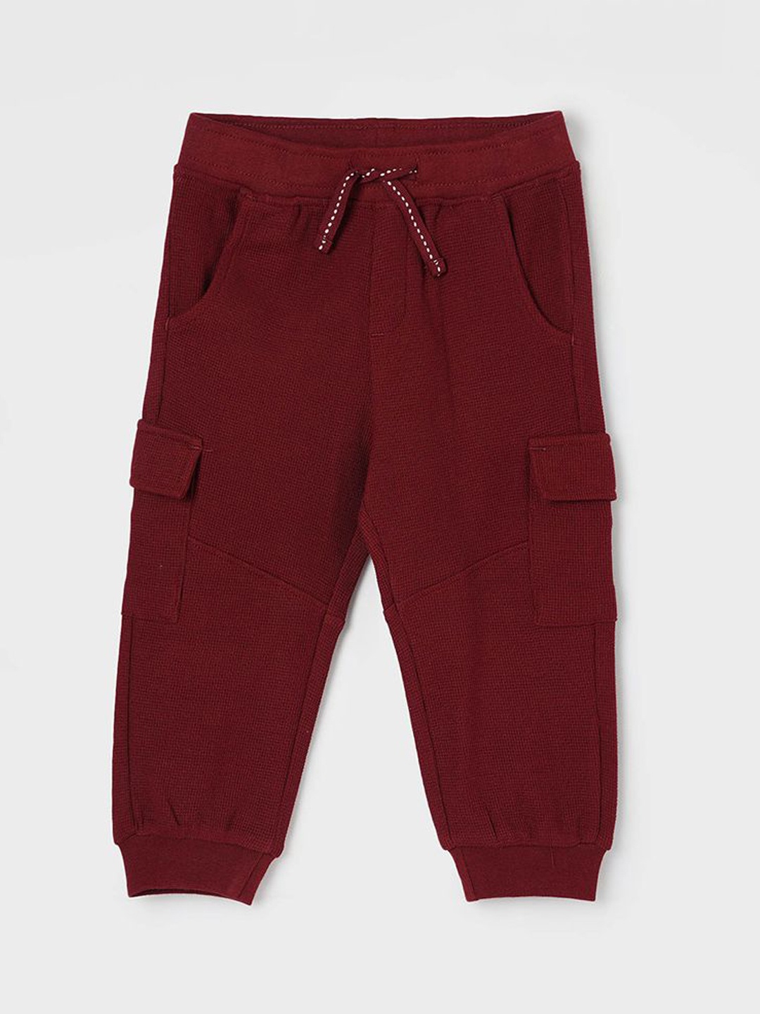

Juniors by Lifestyle Boys Cotton Mid-Rise Regular Fit Drawstring Joggers, Maroon