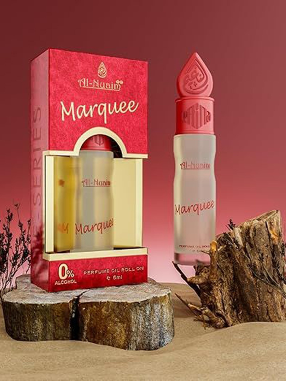 

Al-Nuaim E-Series Marquee Alcohol Free Long Lasting Attar Roll-On - 6 ml, Red