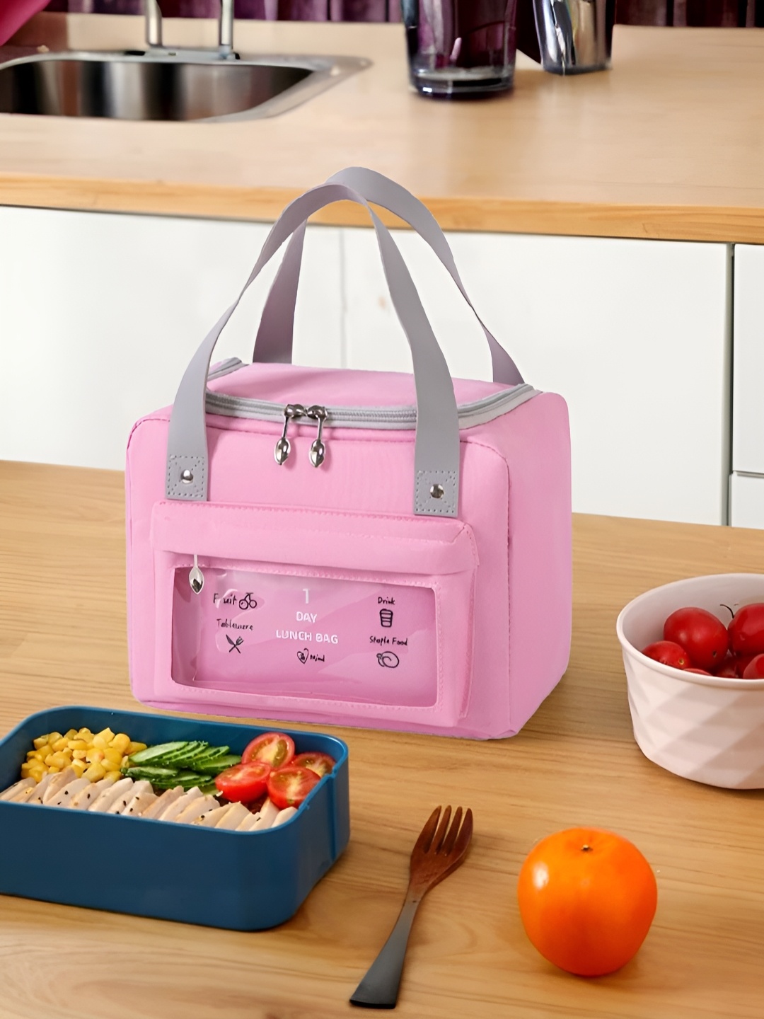

UMAI Lunch bags With Front Pocket, Pink