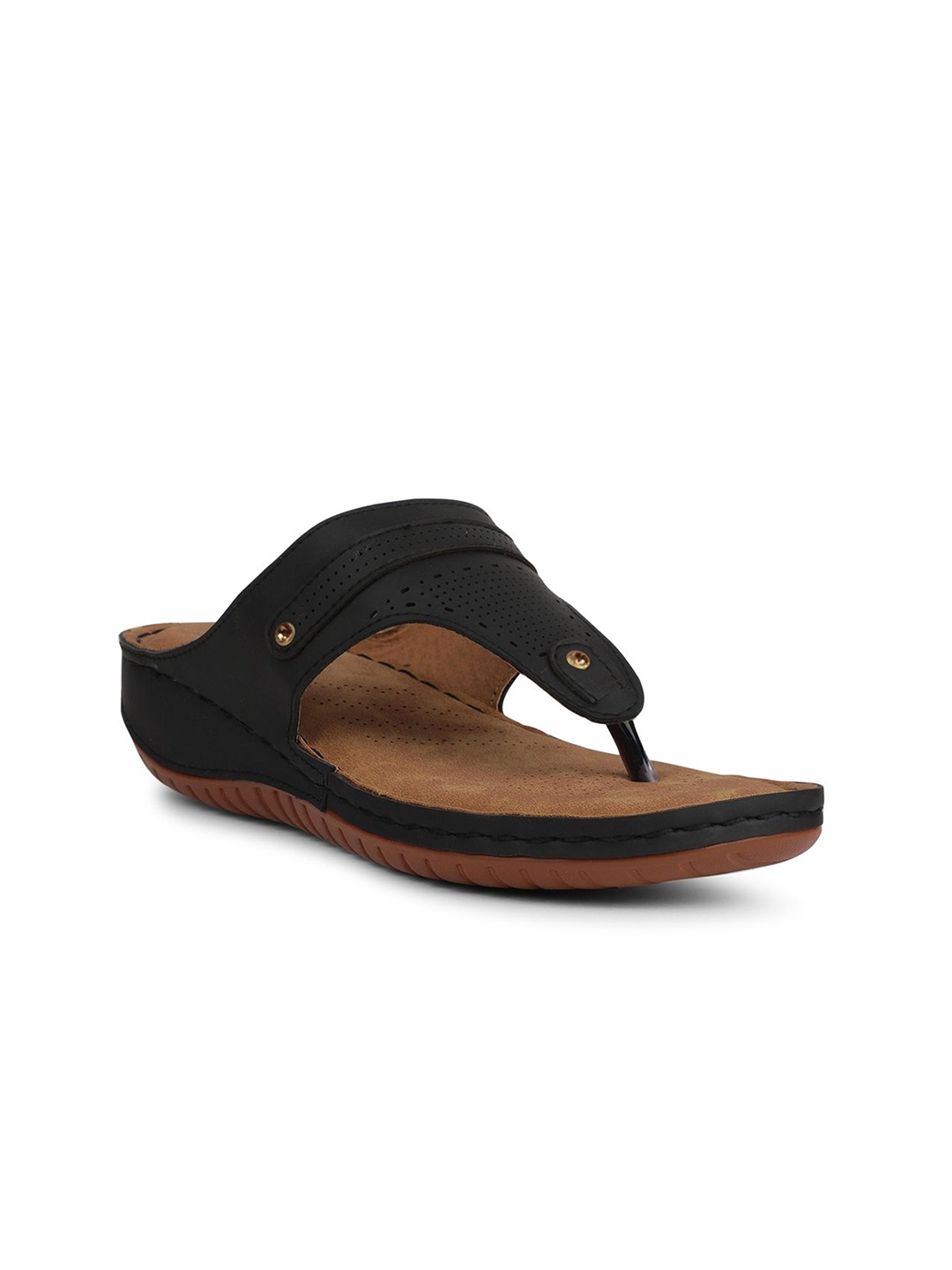 

LIBERTY S624 09 Women Solid Casual Slipper, Black
