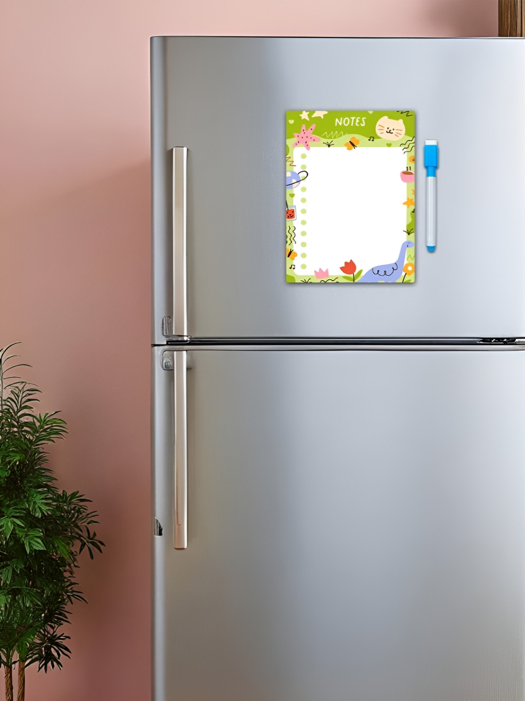 

CVANU White Printed Decorative Fridge Magnet