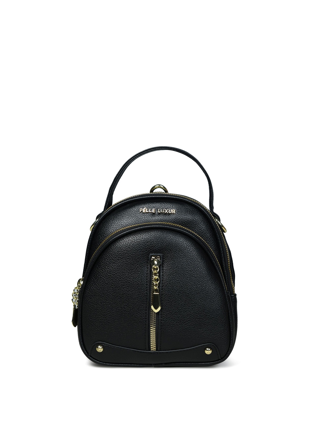 

PELLE LUXUR PU Half Moon Sling Bag, Black