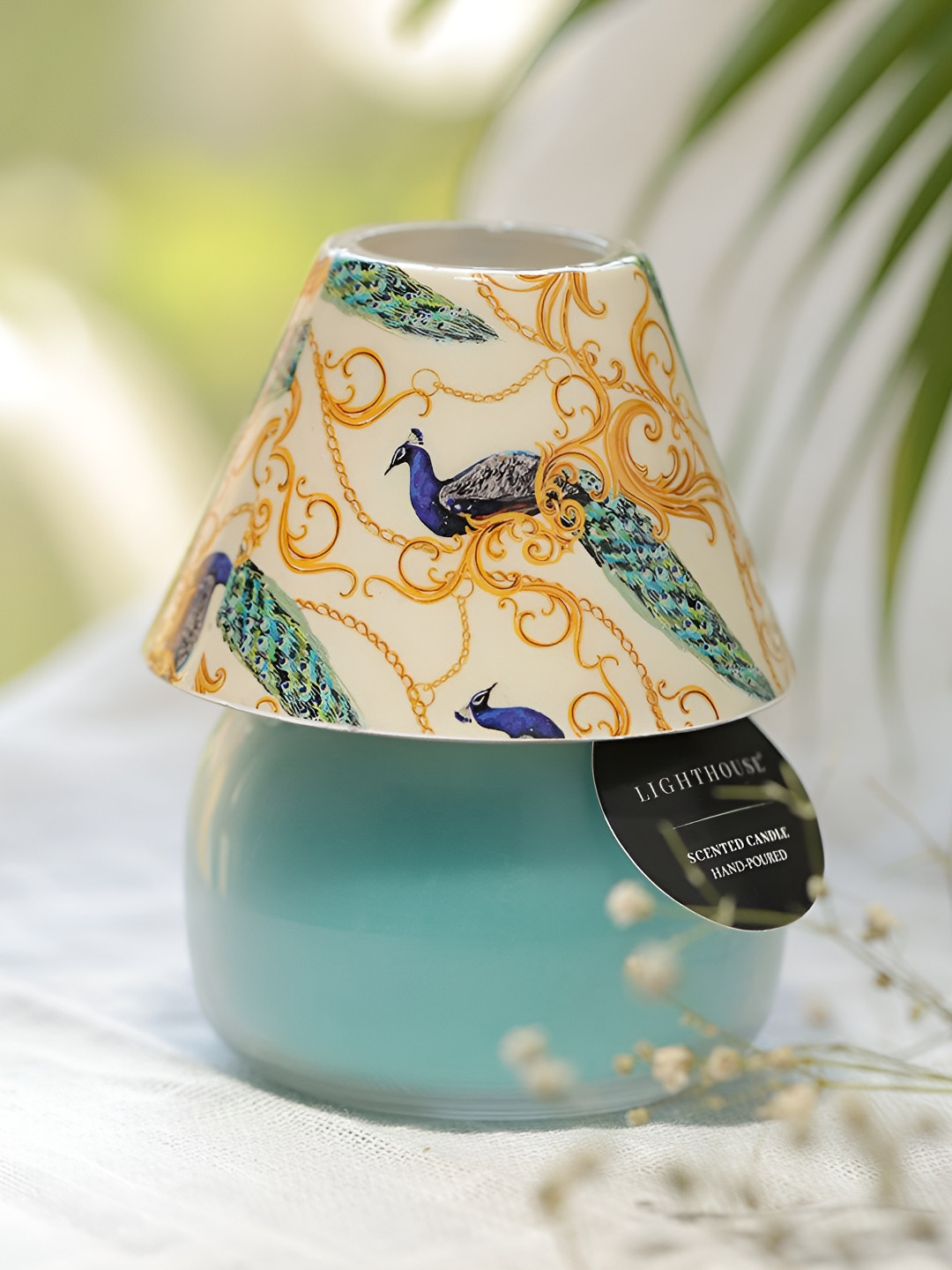 

LIGHTHOUSE CANDLE Green & Beige 1 pieces Jar Candle