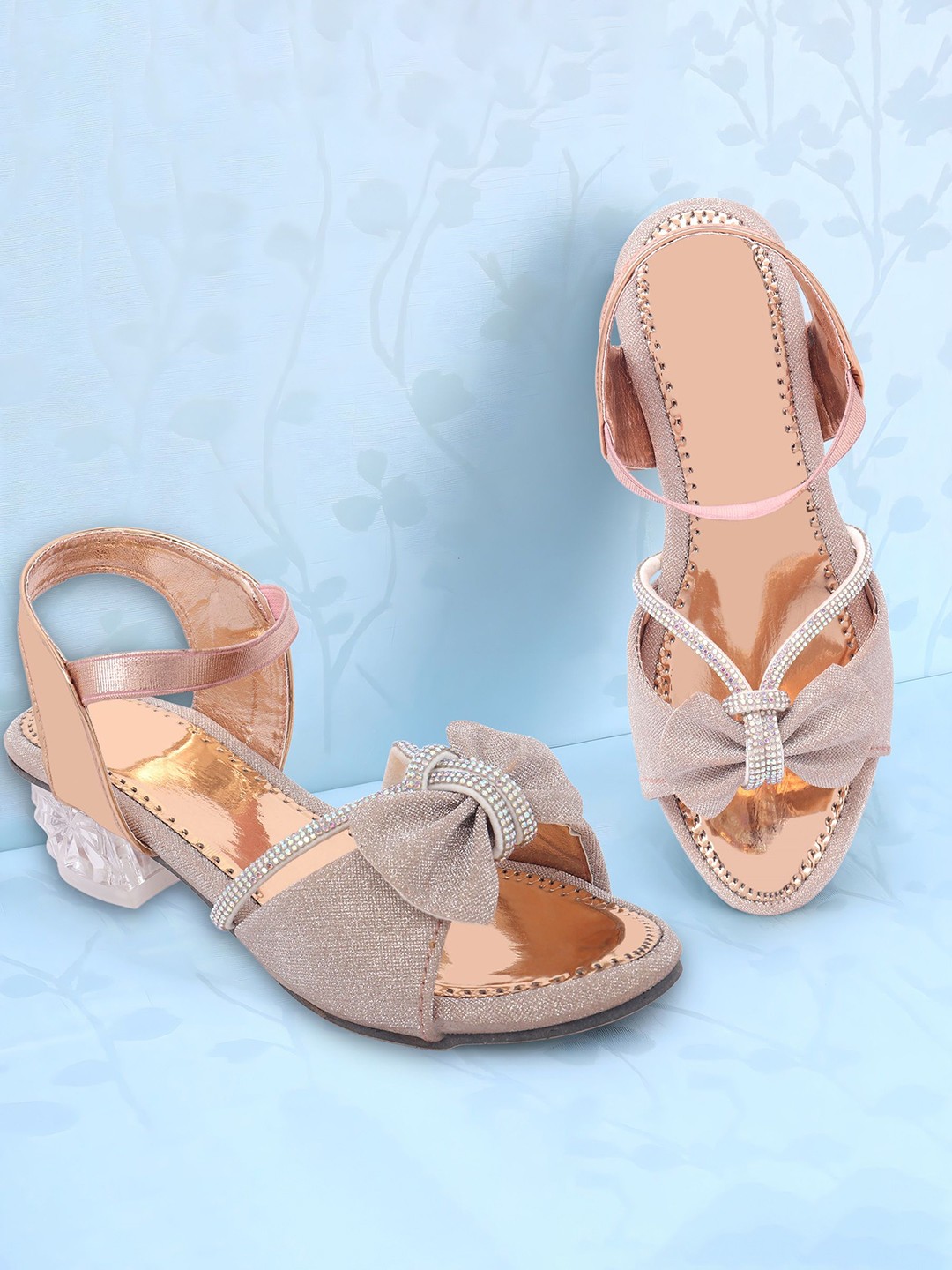 

BAESD Girls High-Top Block Sandals, Rose gold